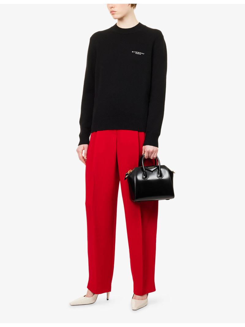 Givenchy Logo-Embroidered Wool and Cashmere-Blend Jumper outlook