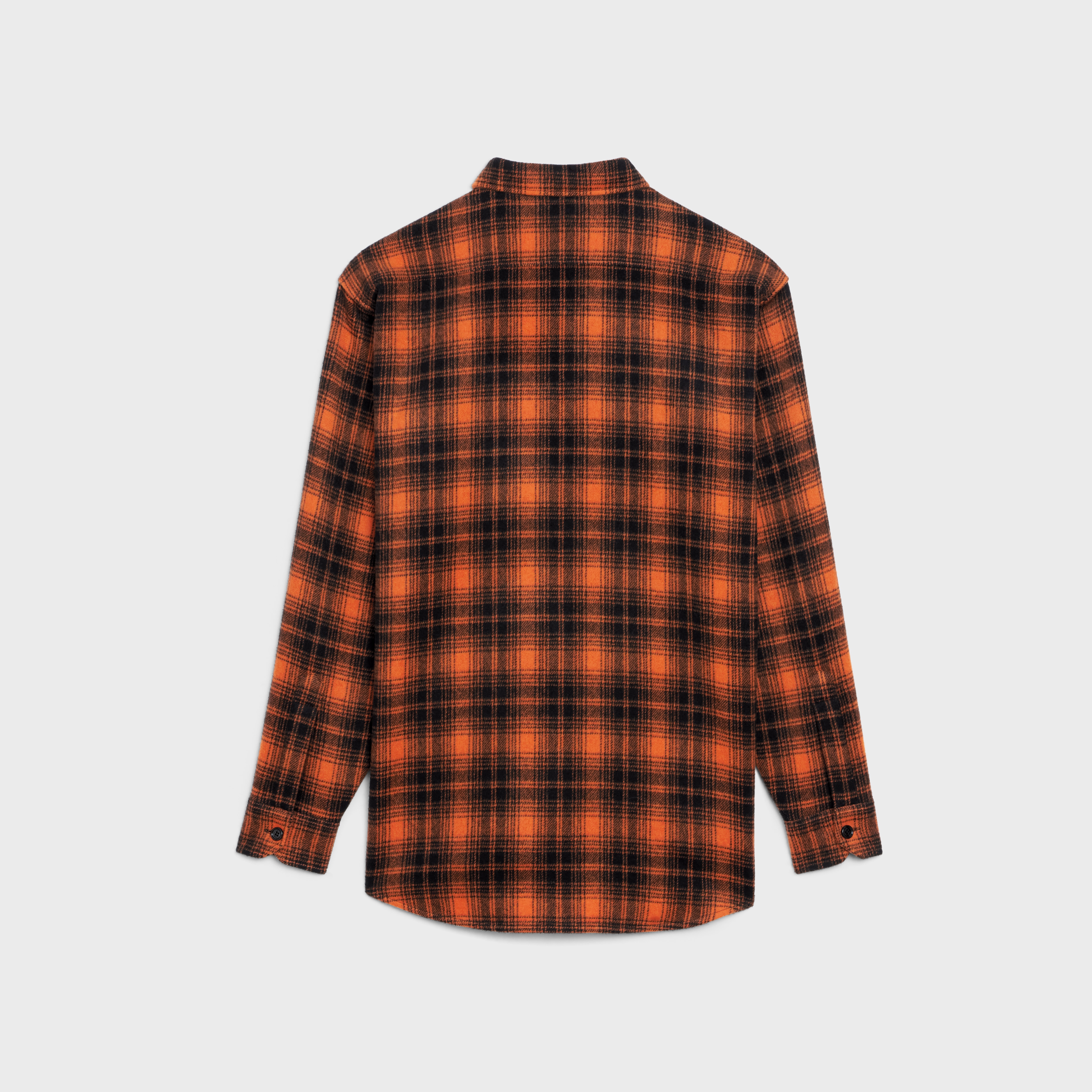 LOOSE SHIRT IN CHECKED WOOL - 2