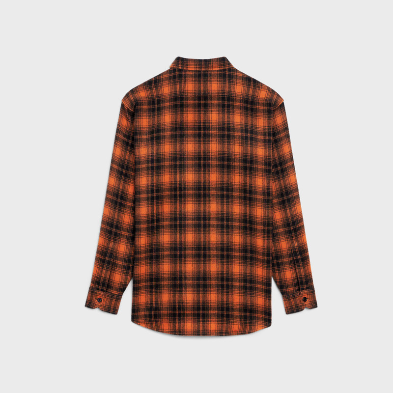 CELINE LOOSE SHIRT IN CHECKED WOOL outlook
