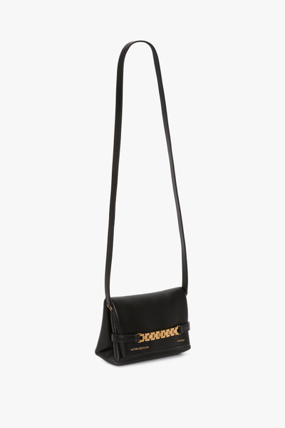 Victoria Beckham Mini Pouch With Long Strap In Black Leather outlook
