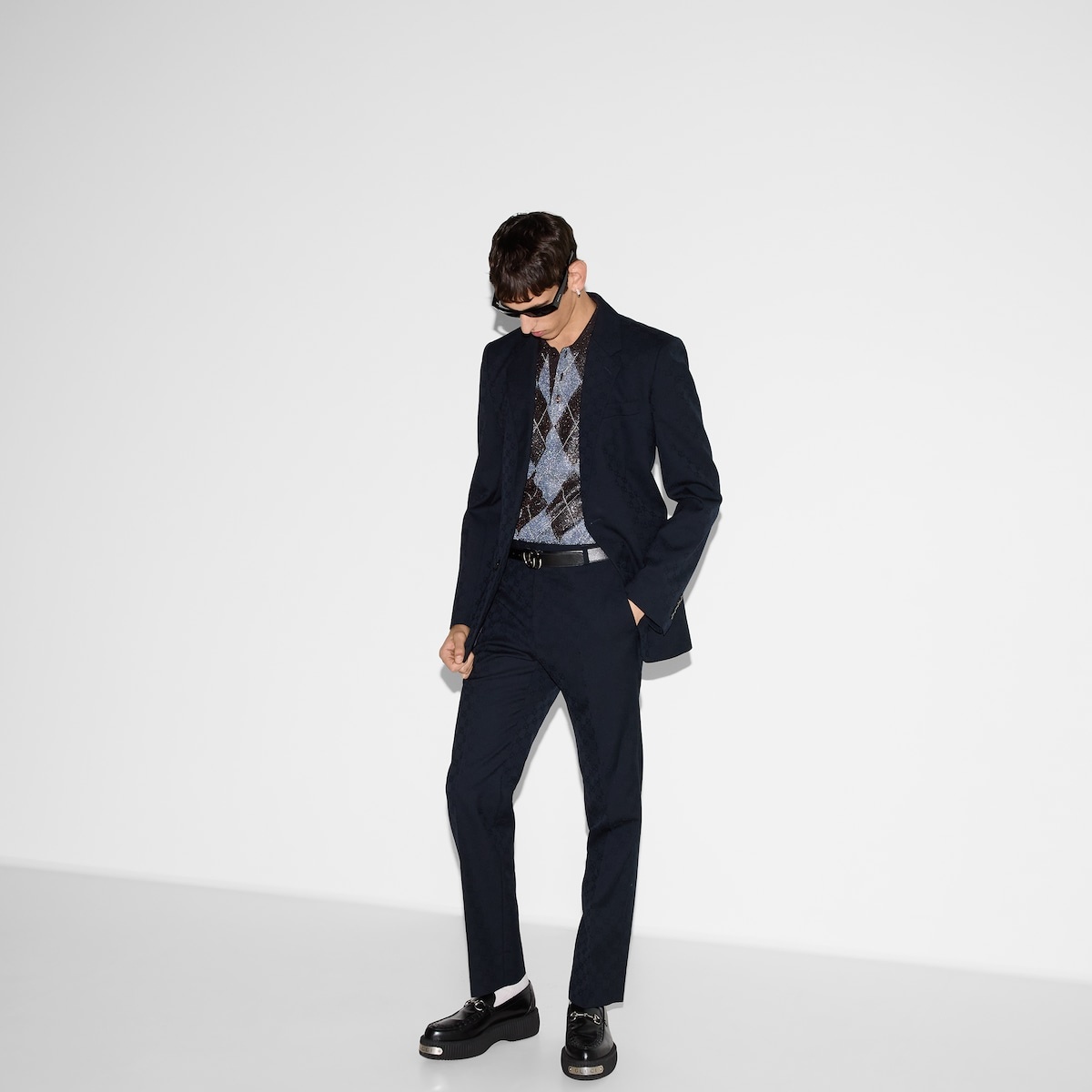 GG wool jacquard suit - 7