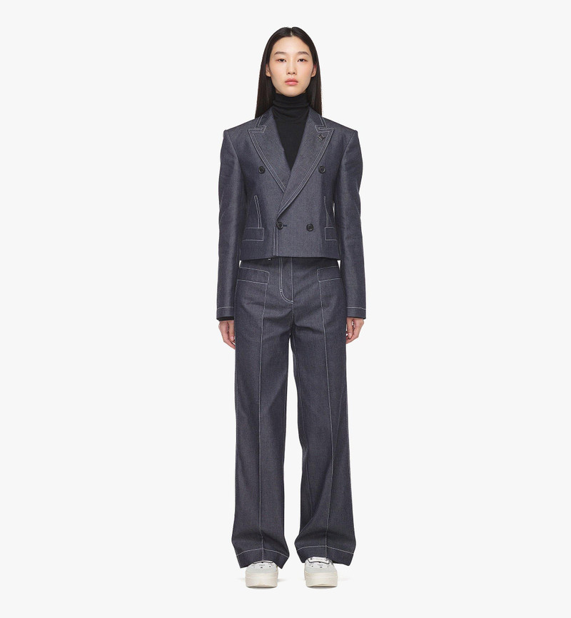 MCM Cropped Denim Blazer outlook