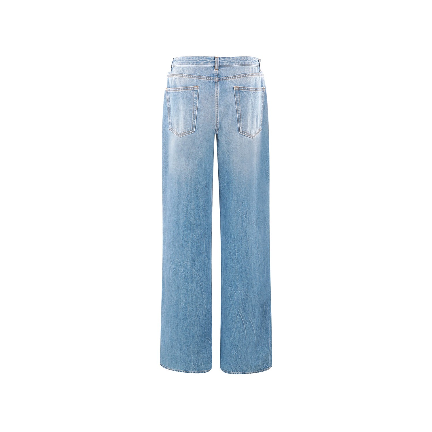 BLUE COTTON DENIM JEANS - 2