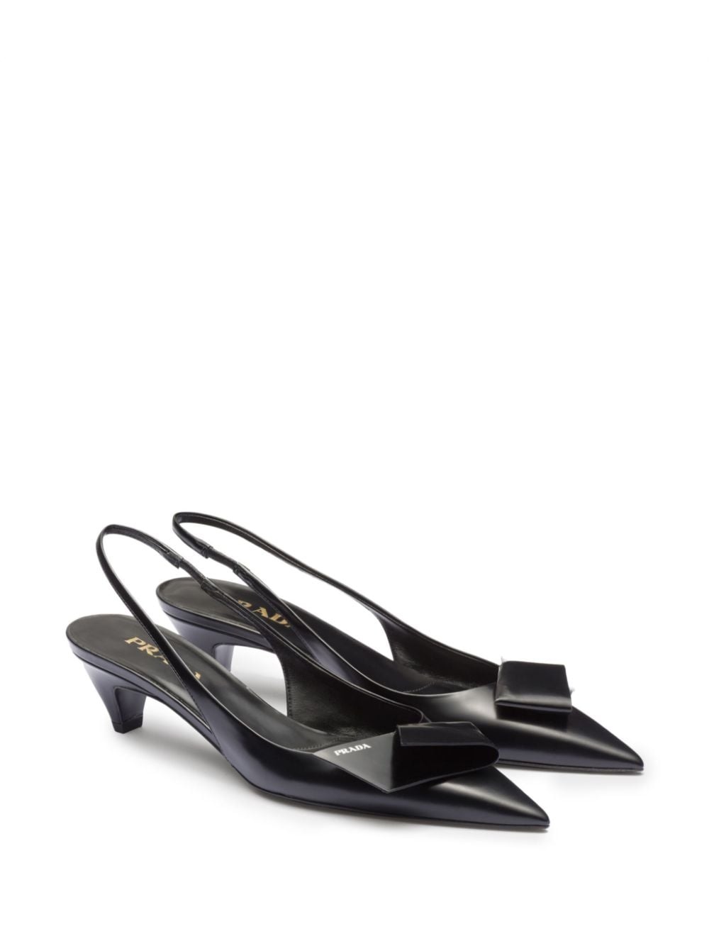 60mm fold-detail leather pumps - 2