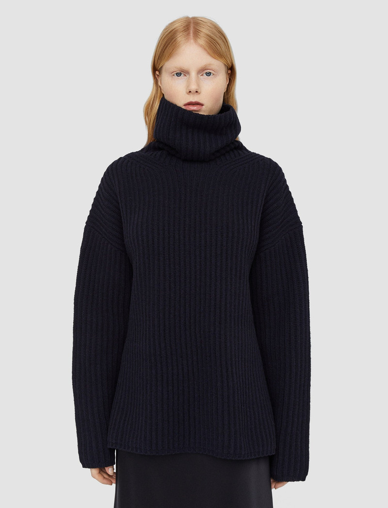 Cardigan Stitch High Neck Jumper 3