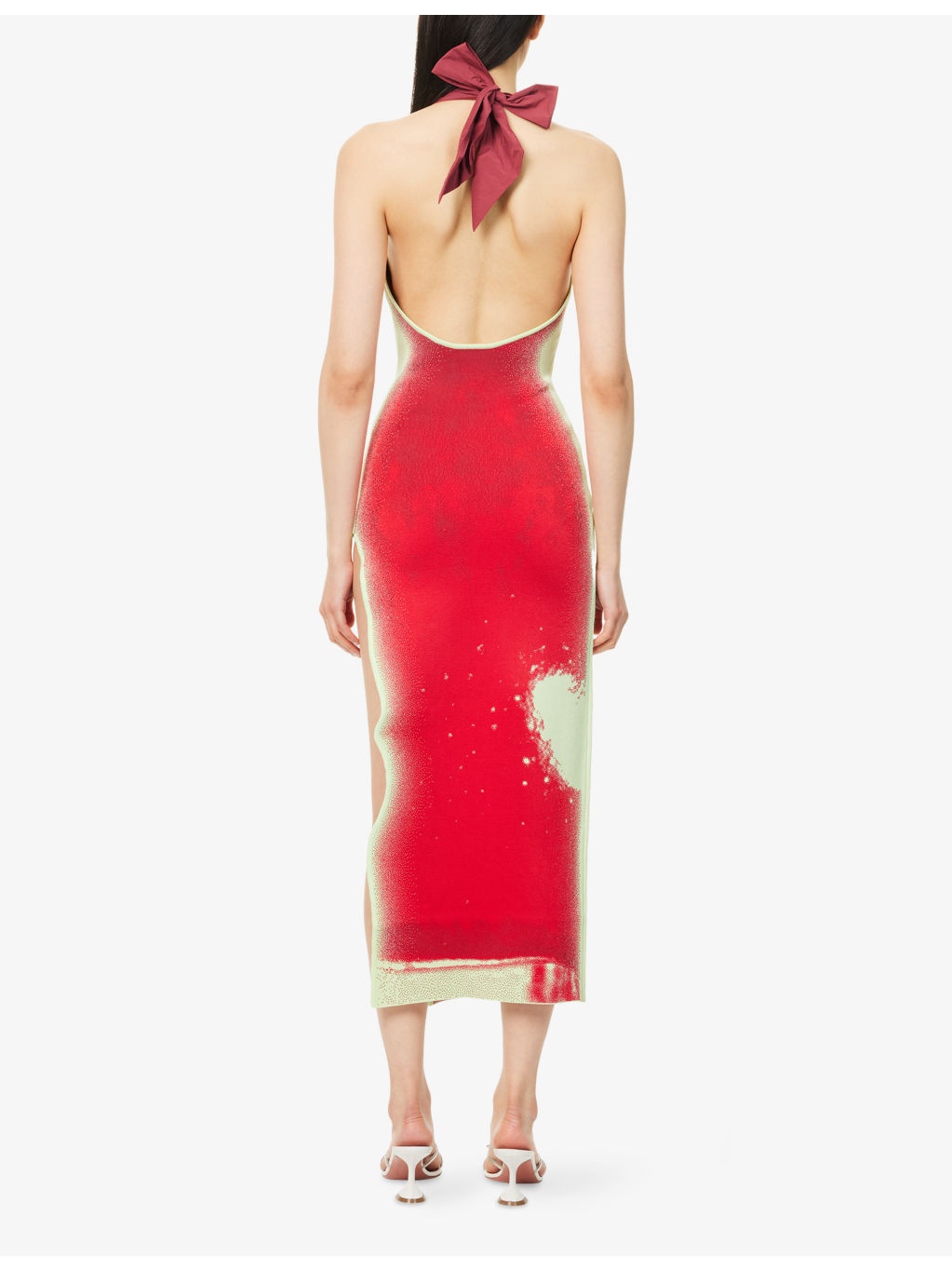 Noah Halterneck Knitted Midi Dress - 4