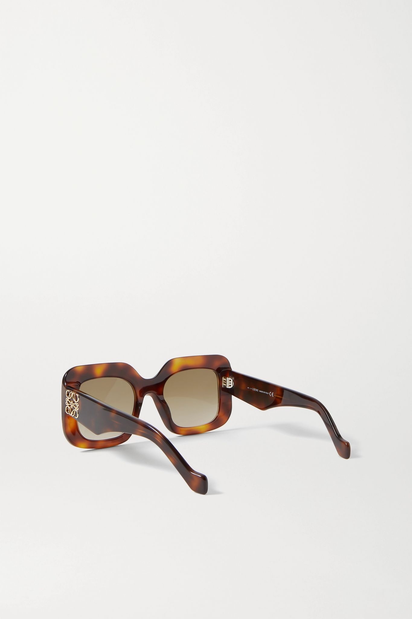 Oversized square-frame tortoiseshell acetate sunglasses - 2