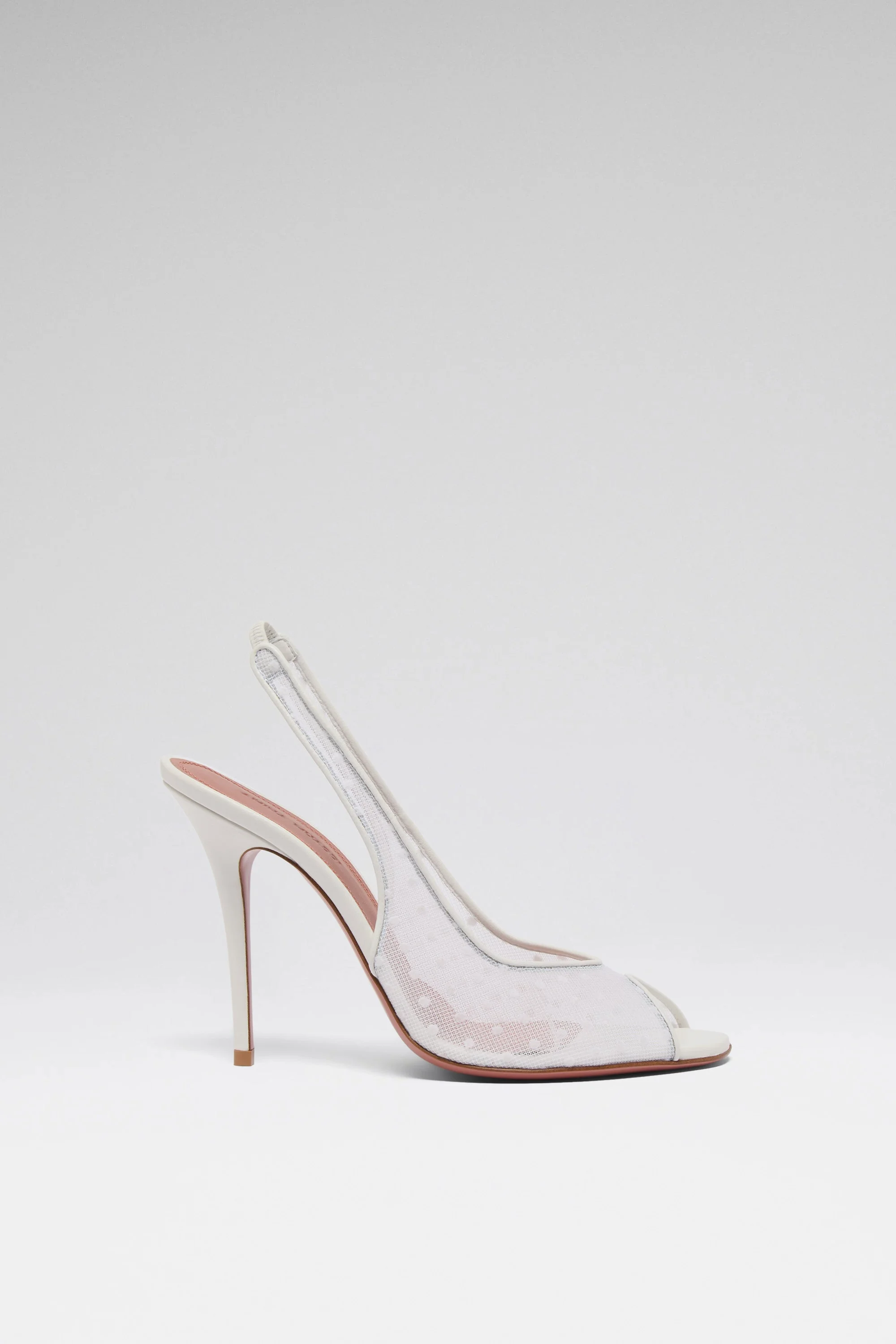 KRISTINA SLING 105 WHITE POLKA-DOT LACE - 1