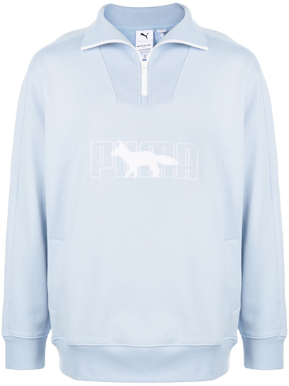 x Maison Kitsuné high-neck half-zip sweatshirt - 1