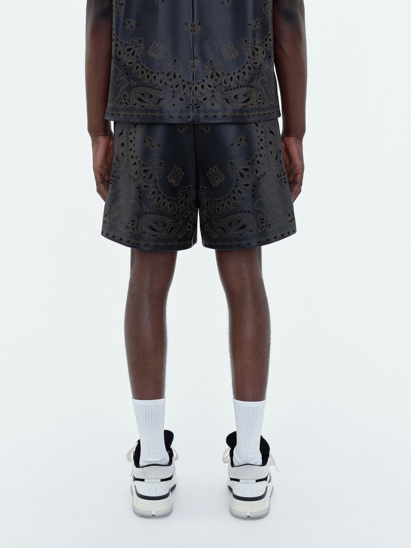 LEATHER BANDANA SHORT 4