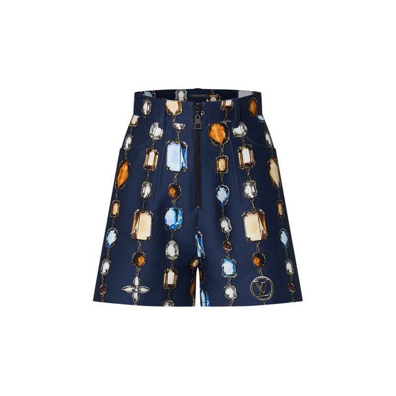 Necklace Print Tailored Shorts 1
