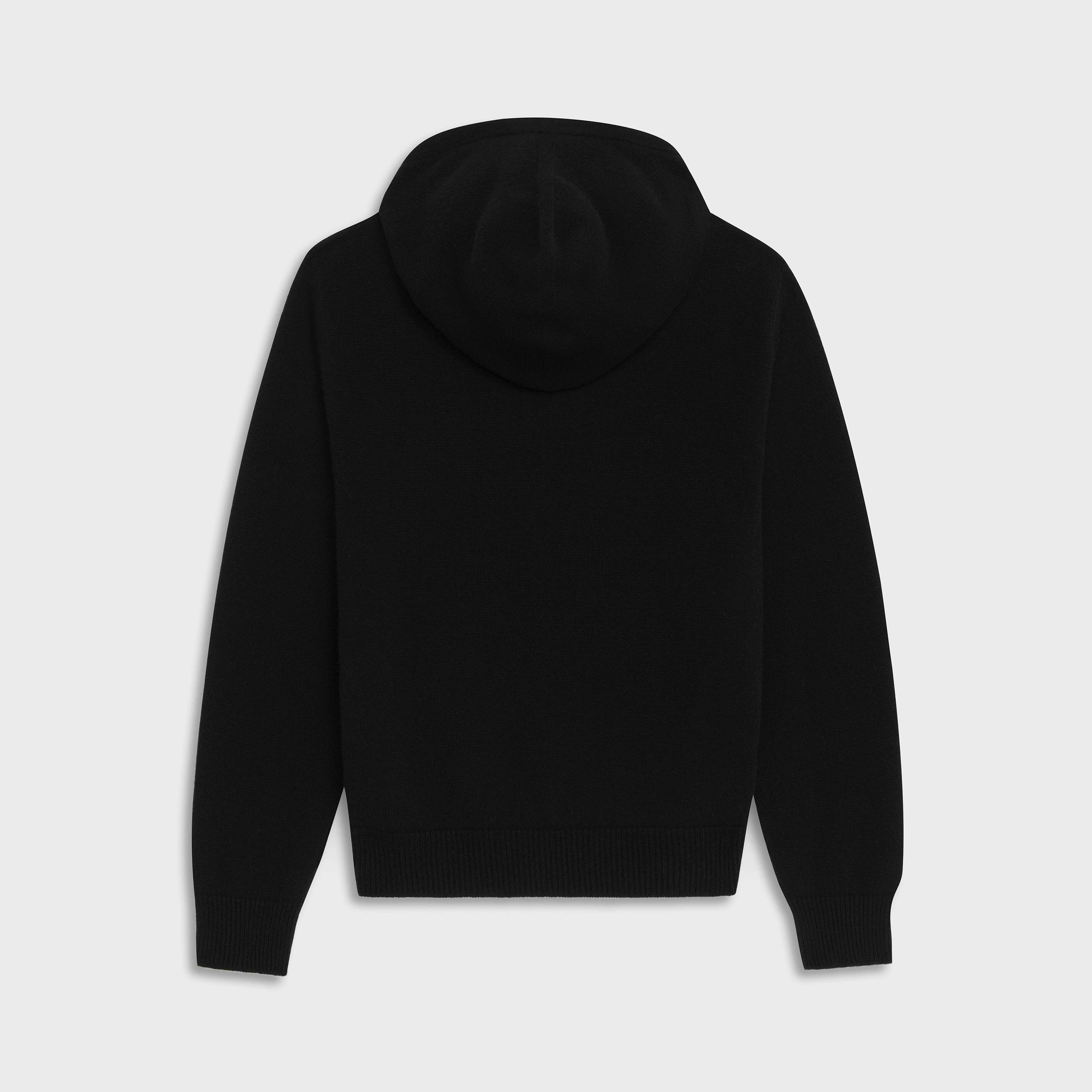 SWEATER WITH HOOD IN ICONIC CASHMERE - 2