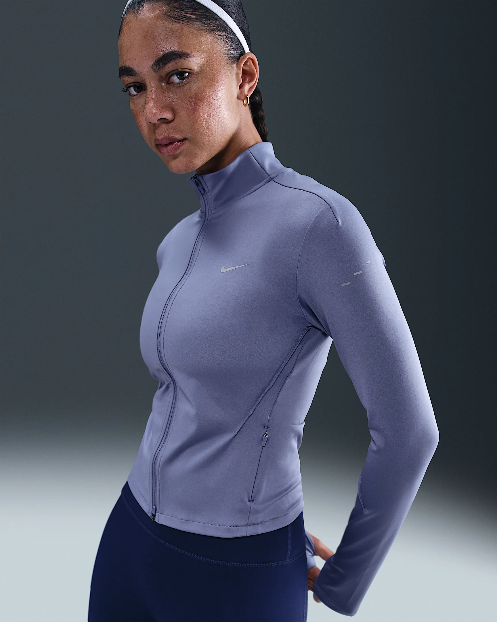 Nike Swift Women's Dri-FIT Full-Zip Mid-Layer Running Top - 1
