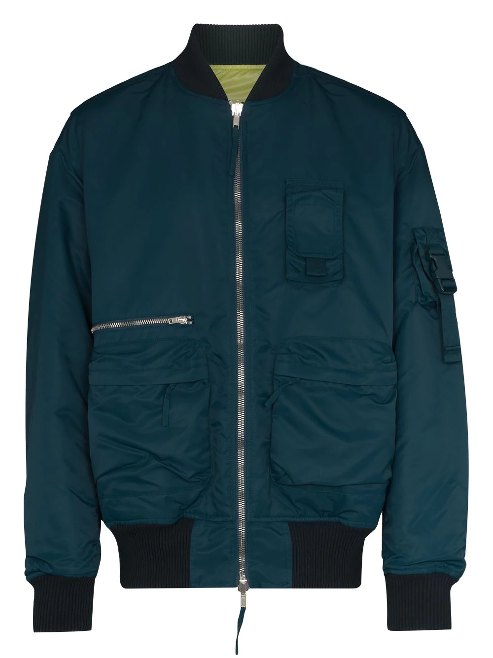 reversible zip-up bomber jacket - 1