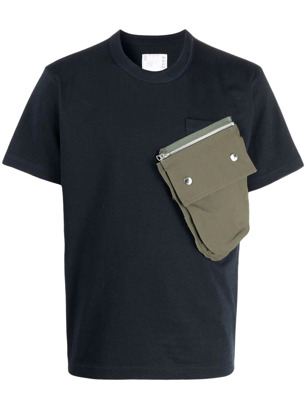 oversize flap pocket crew-neck T-shirt - 1