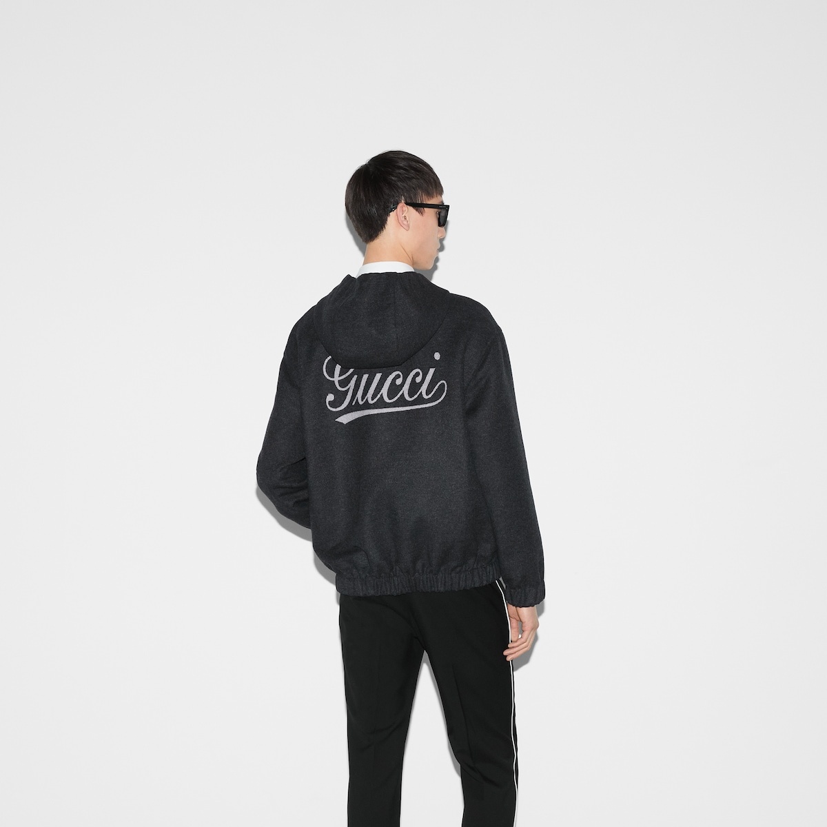 Wool hooded jacket - 4