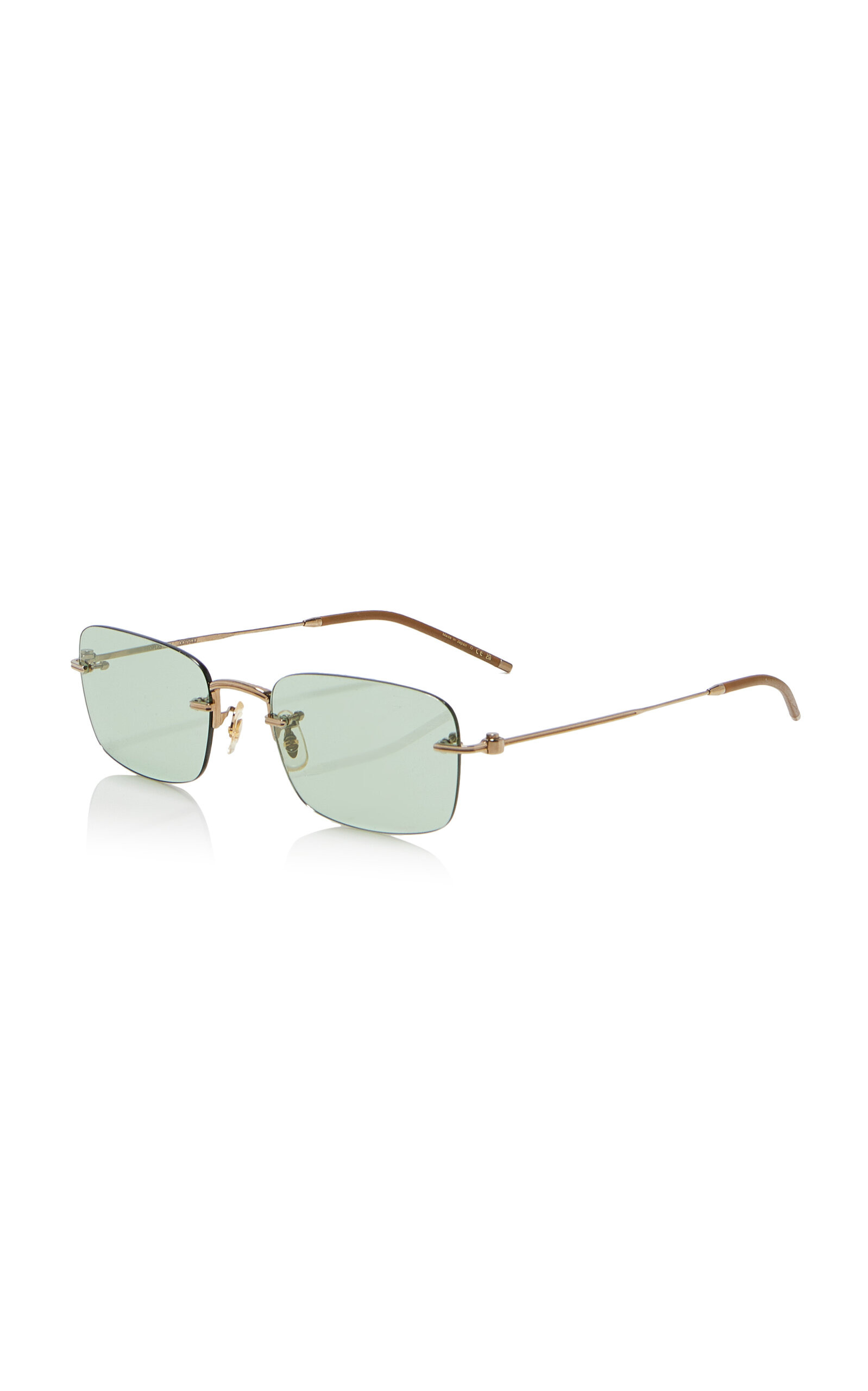 TK-10 Square-Frame Metal Sunglasses green - 2