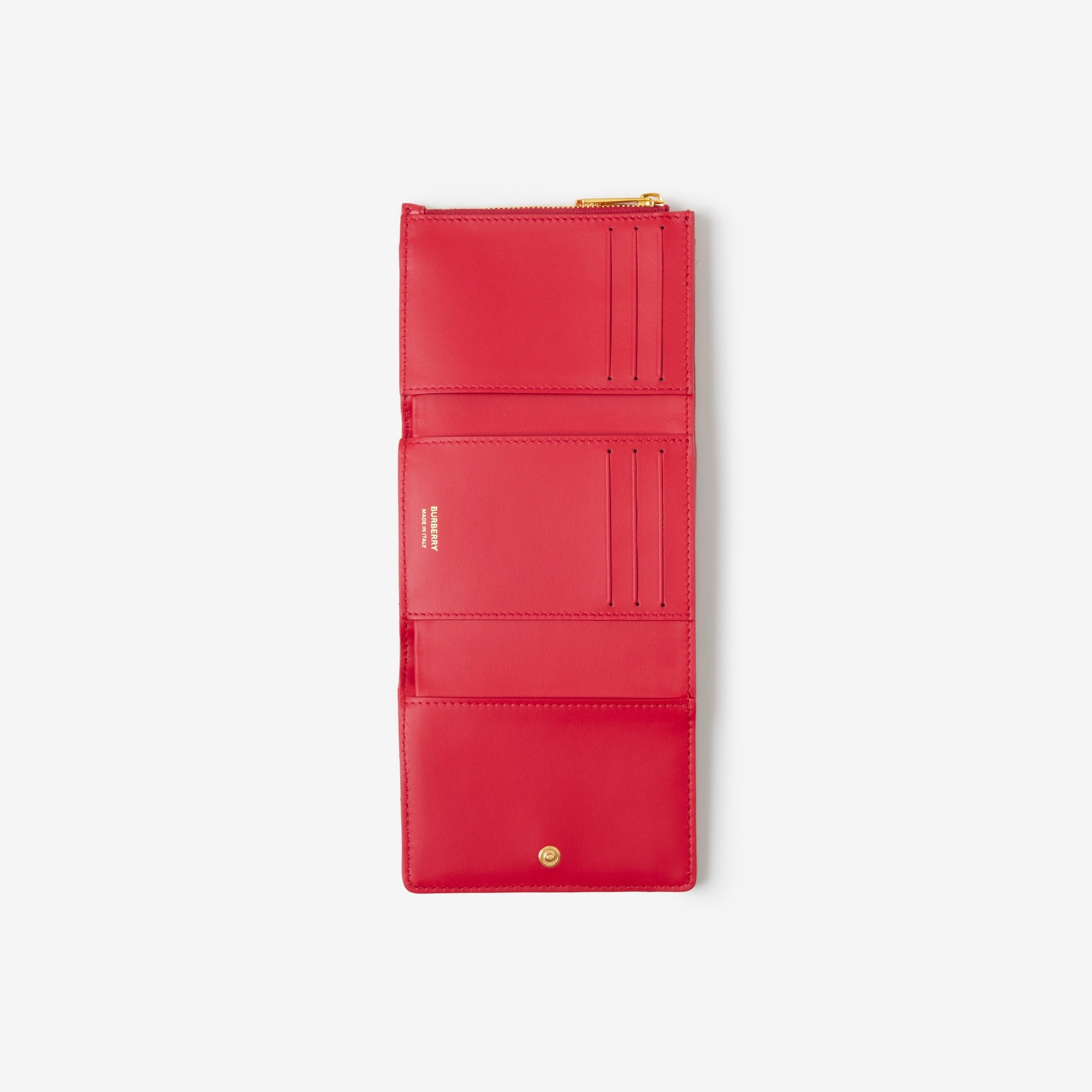 Quilted Leather Small Lola Folding Wallet - 4