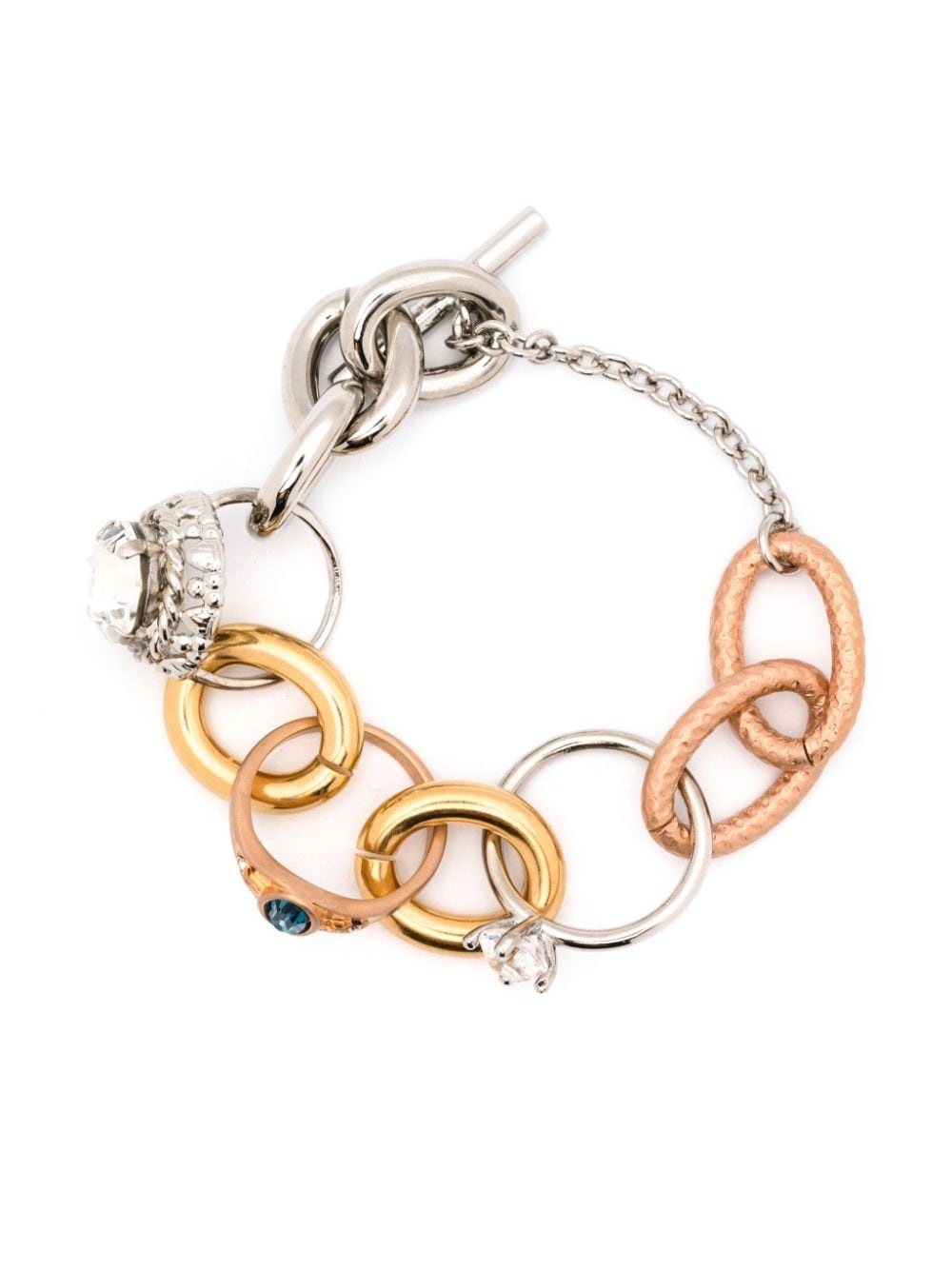 ring-embellished bracelet - 1