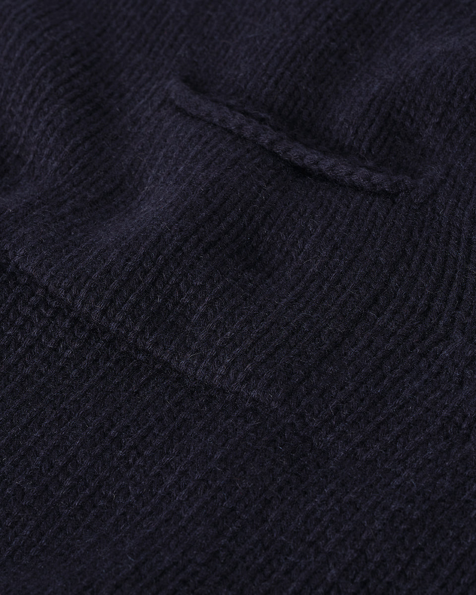 Navy Cashmere Turtleneck Jumper - 6