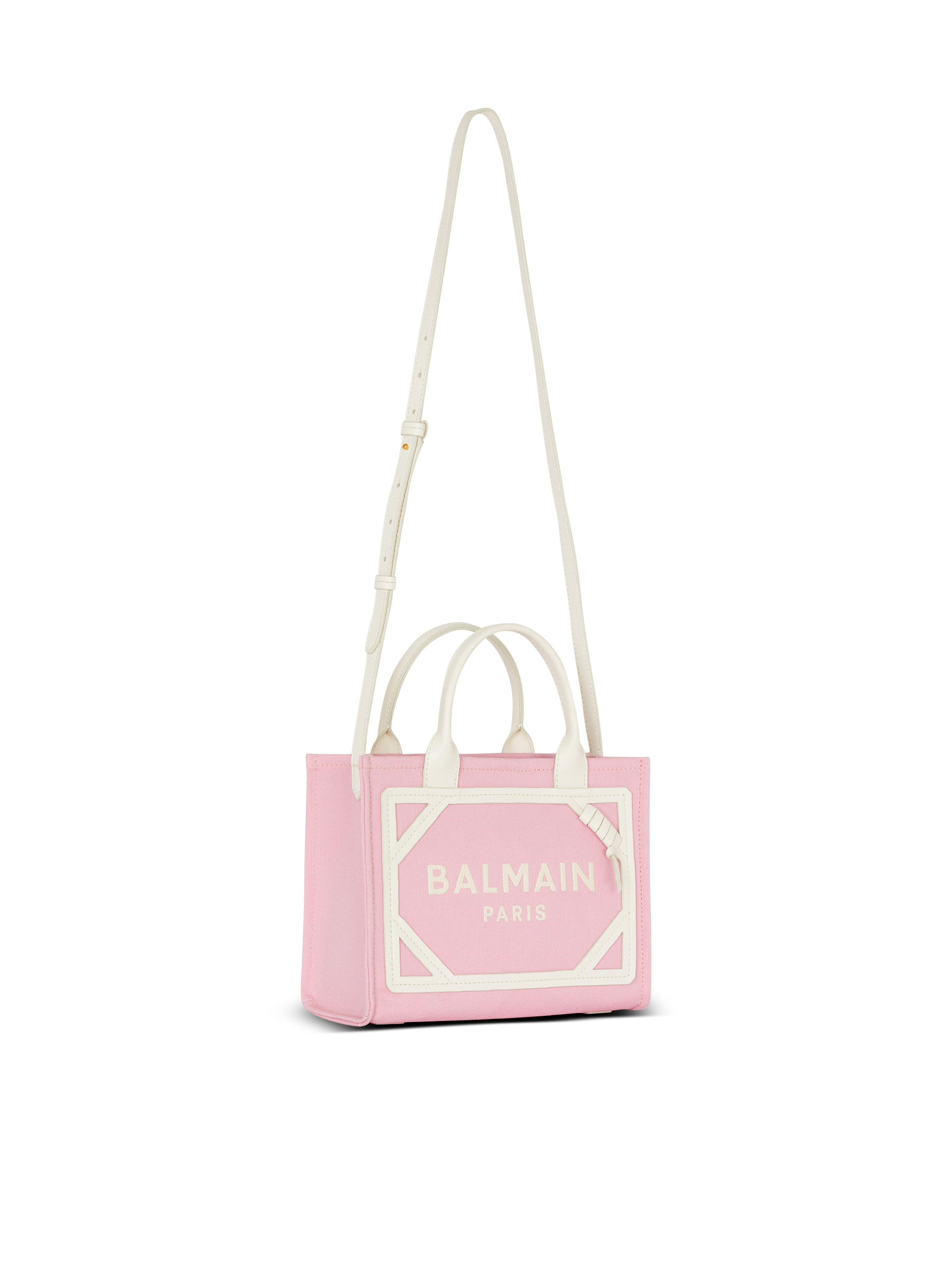 B-Army Small canvas and leather tote bag - 3