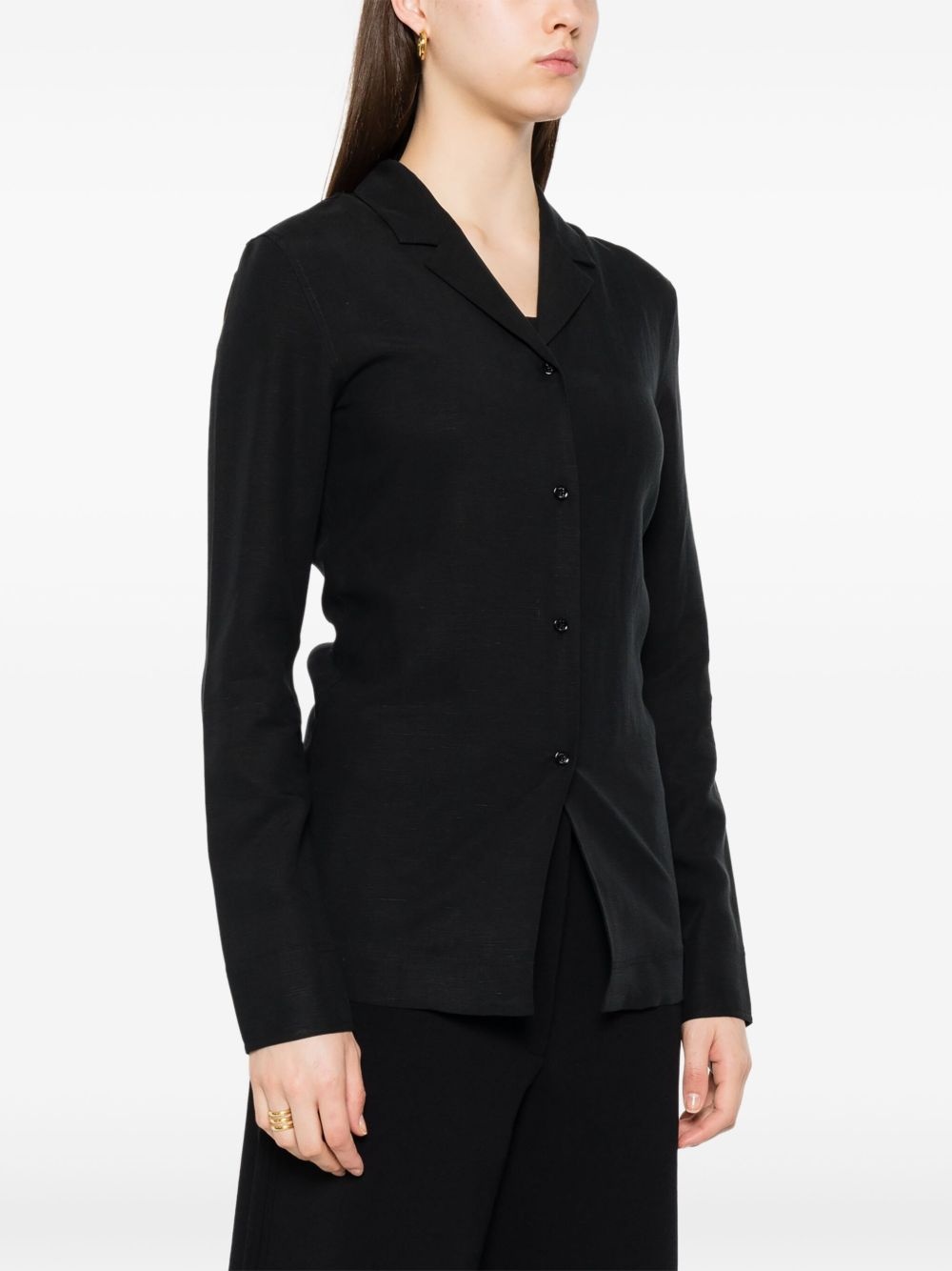 notched-collar shirt - 3