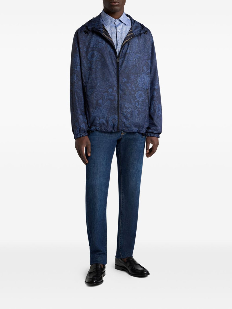 Etro floral paisley-pattern windbreaker jacket outlook
