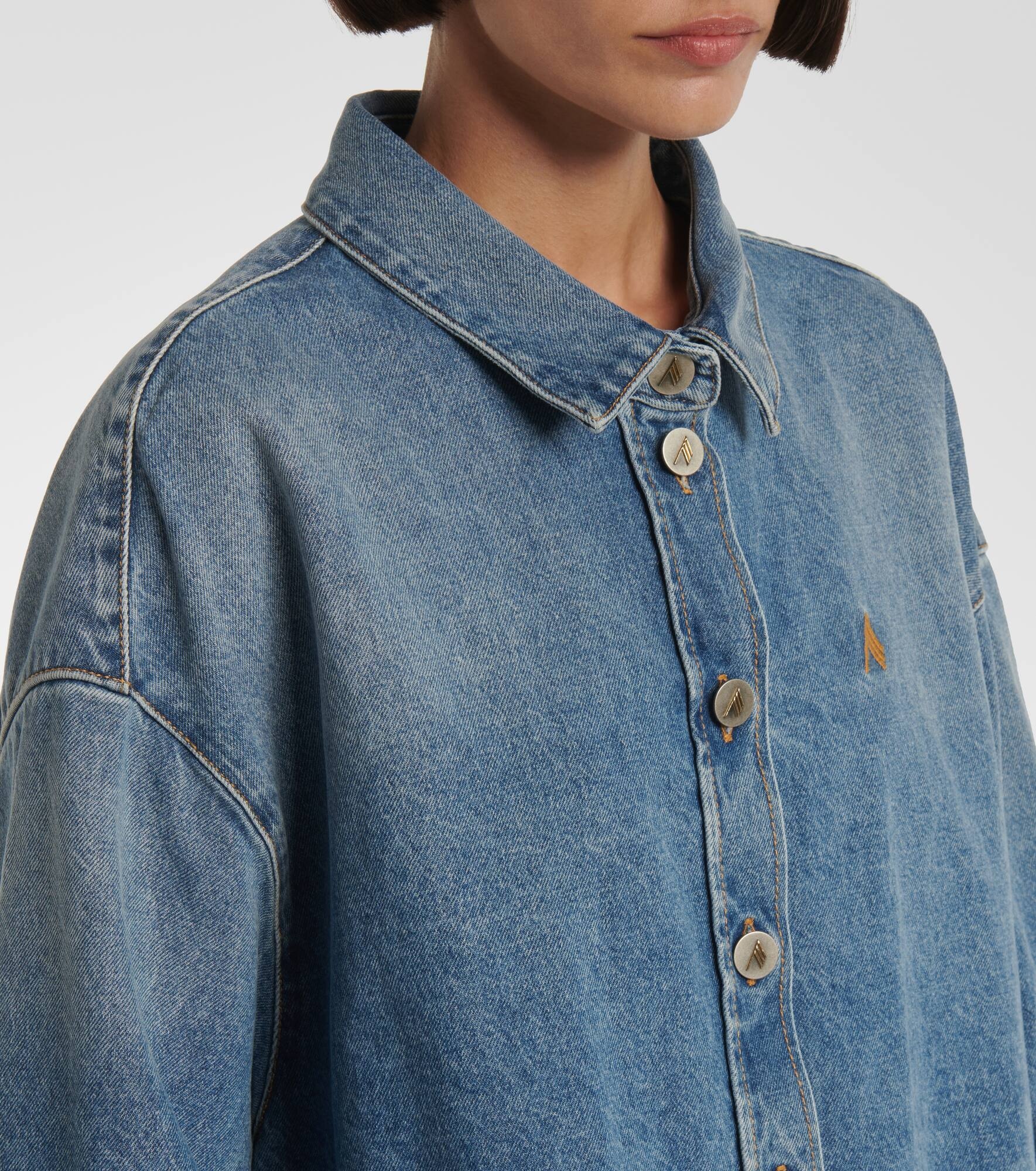 Diana asymmetric denim shirt - 5