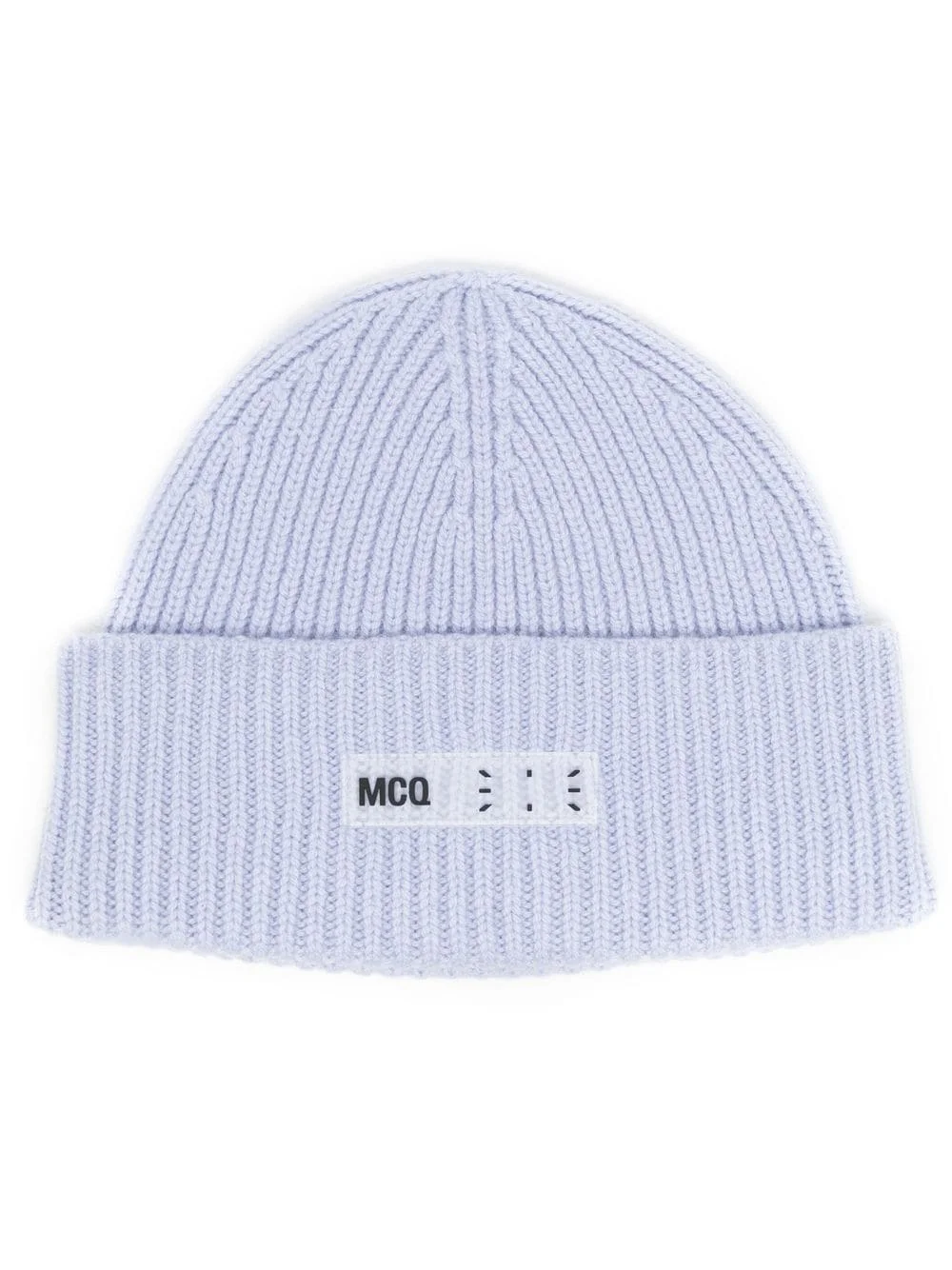 logo-print ribbed-knit beanie - 1