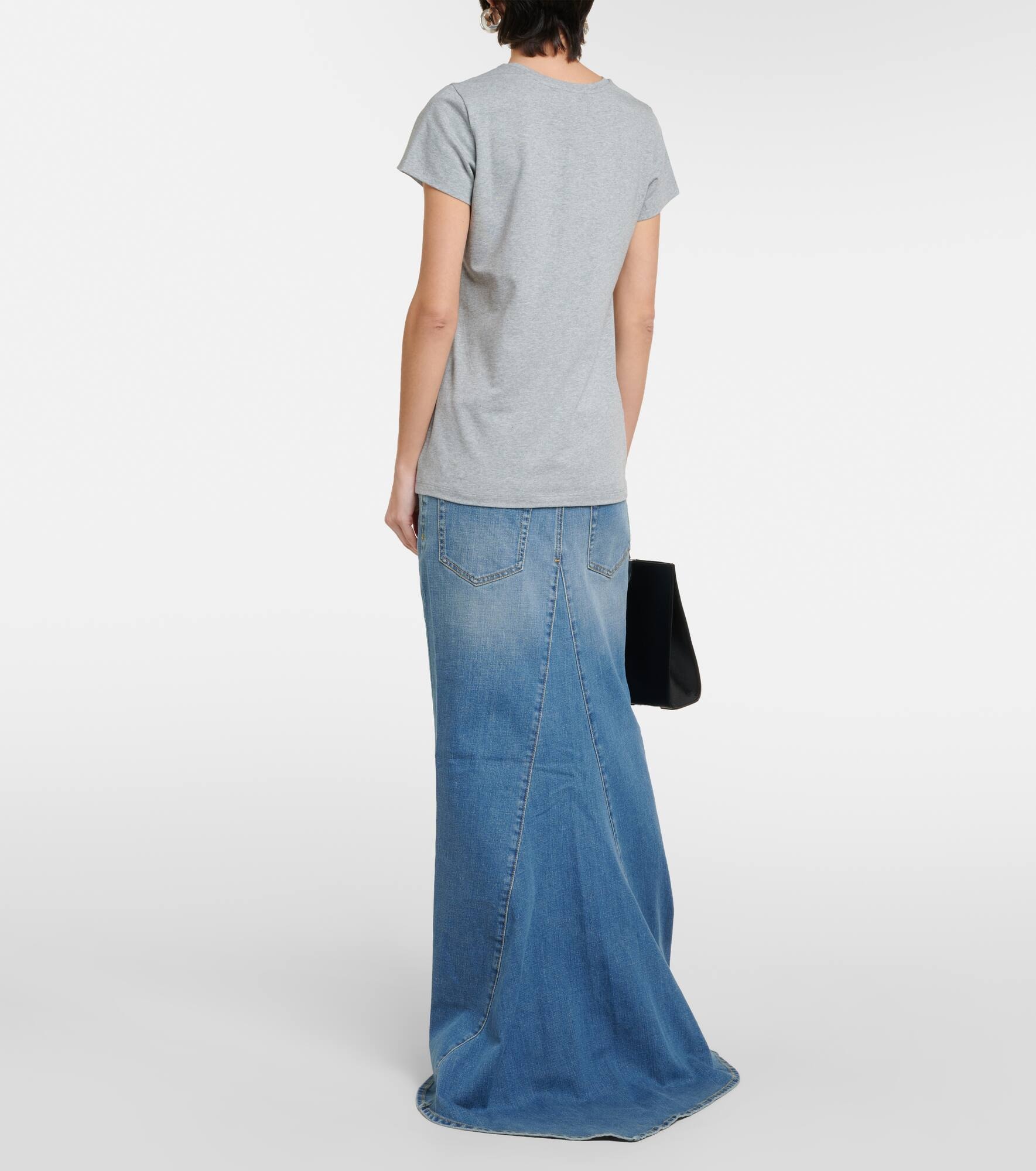 Cotton-blend jersey T-shirt - 3