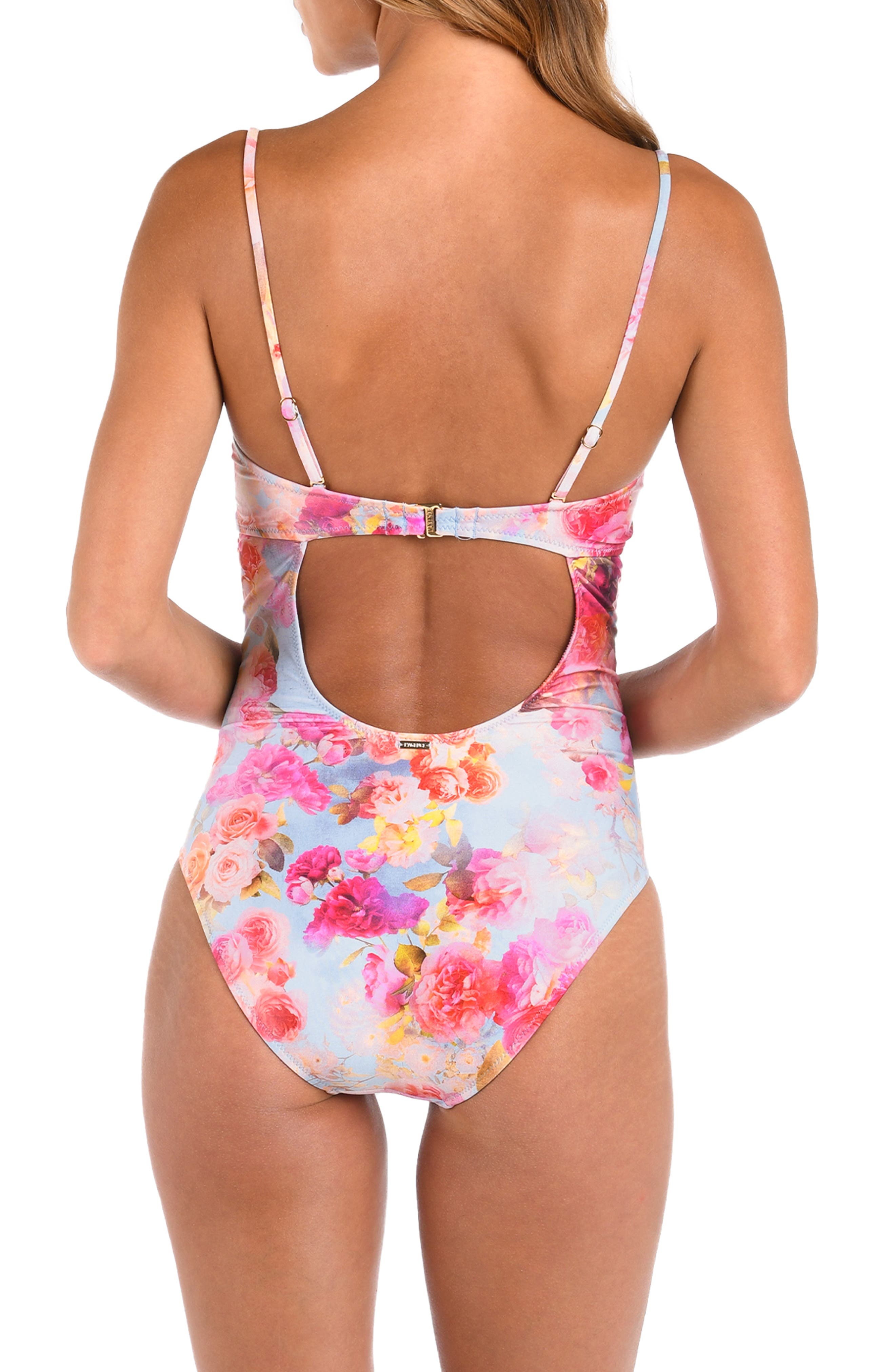 L'AGENCE Amie Soft Clound Underwire One-Piece Swimsuit in Pink at Nordstrom - 2