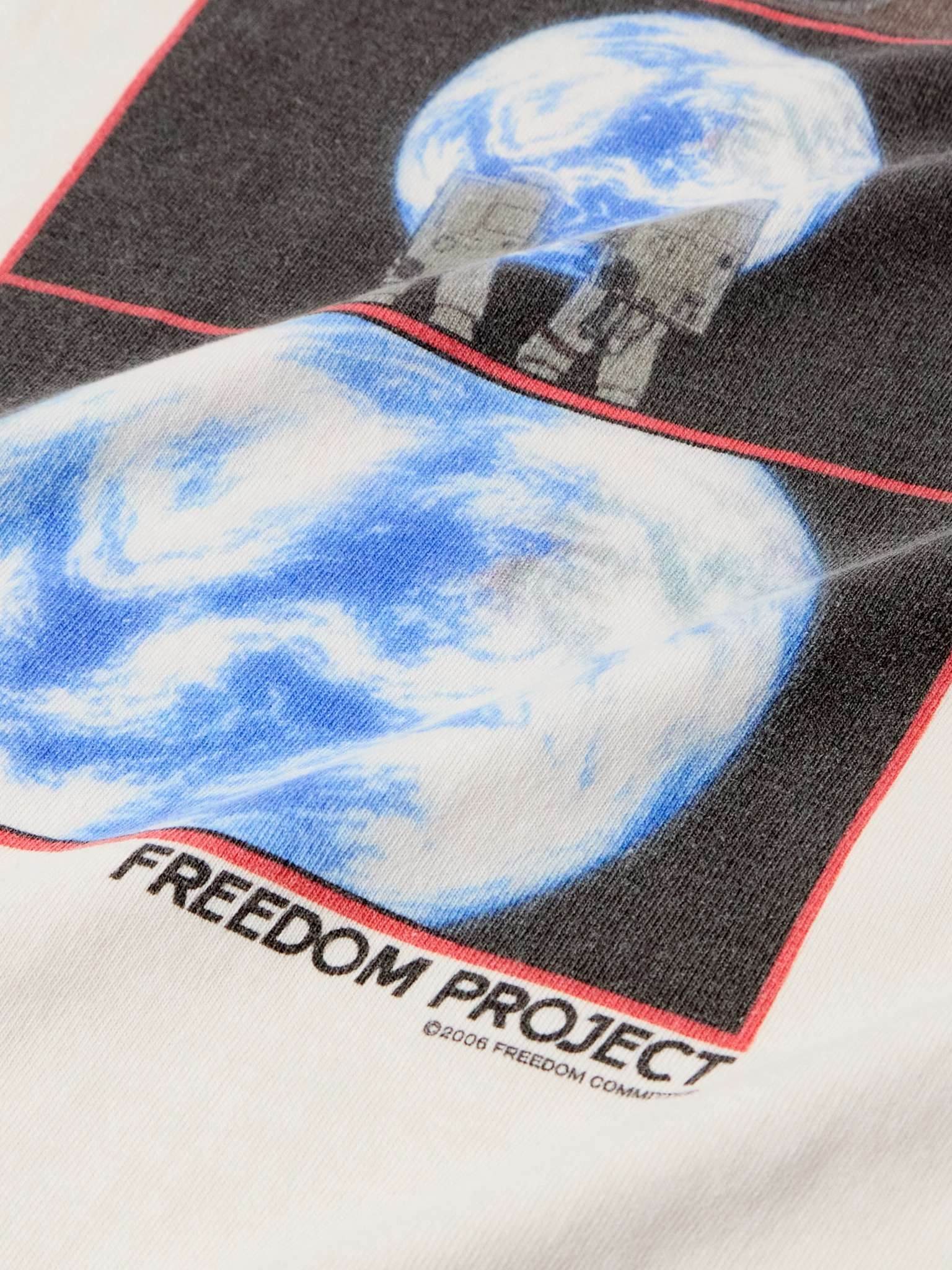 + Freedom Space Logo-Print Cotton-Jersey T-Shirt - 4