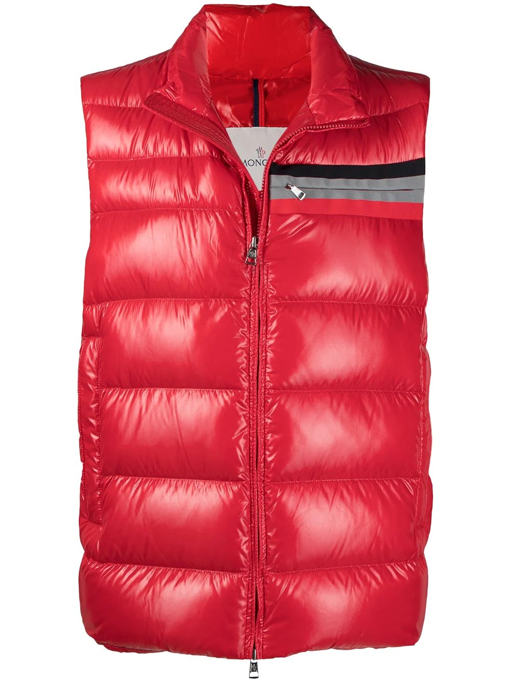 padded zipped gilet - 1