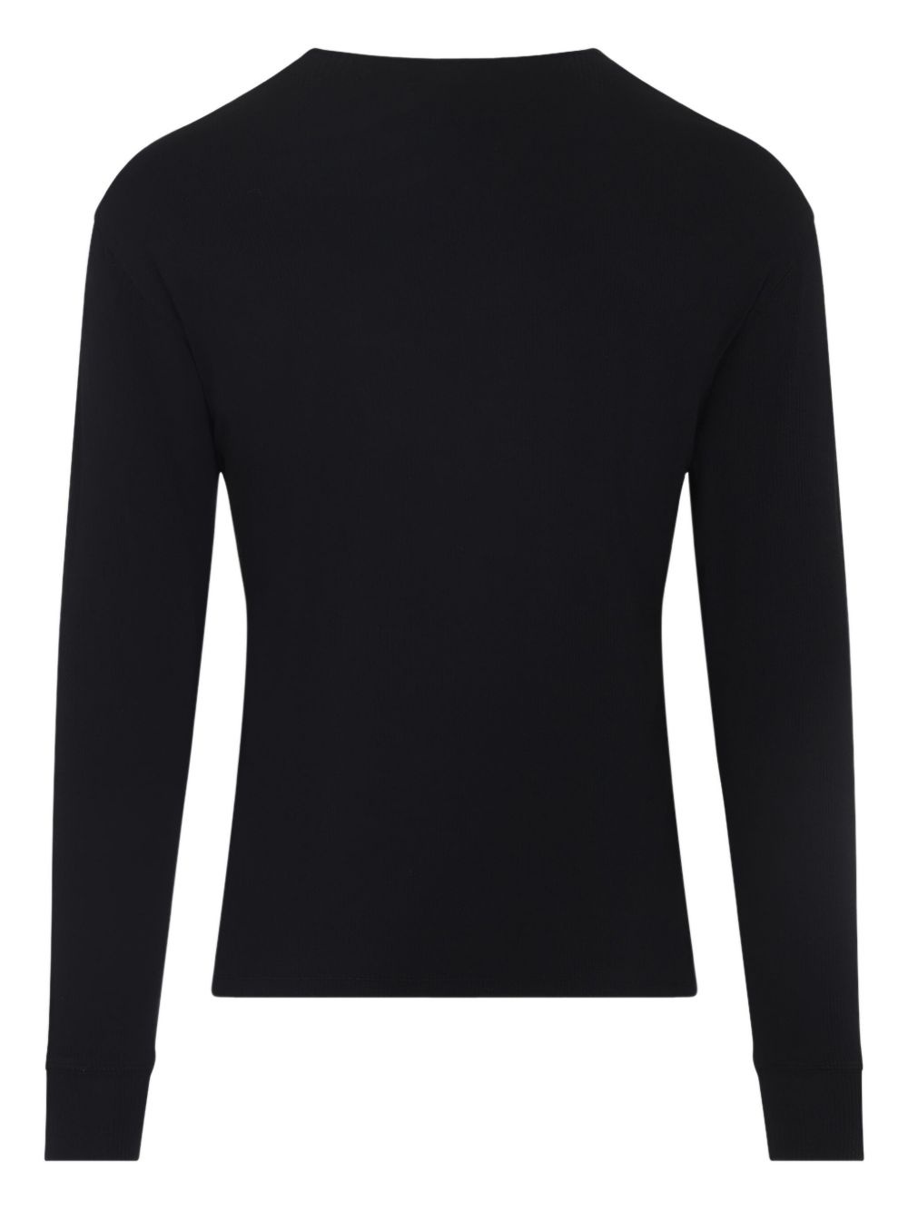 button-placket long-sleeve T-shirt - 2