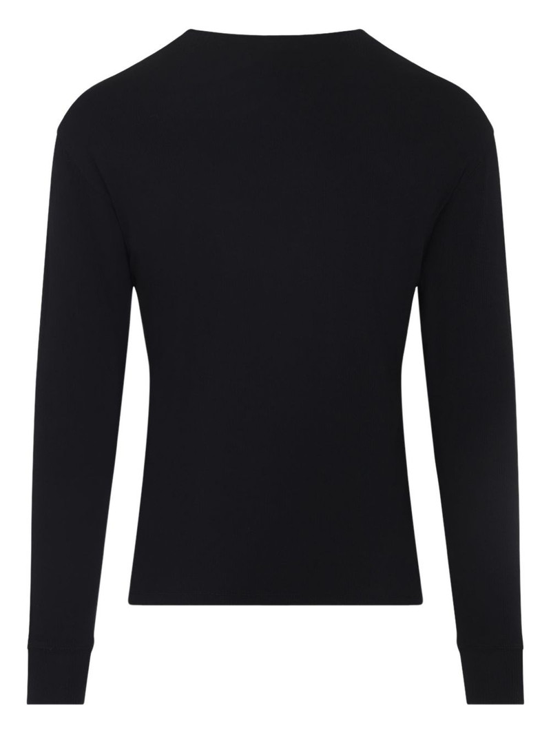 TOM FORD button-placket long-sleeve T-shirt outlook