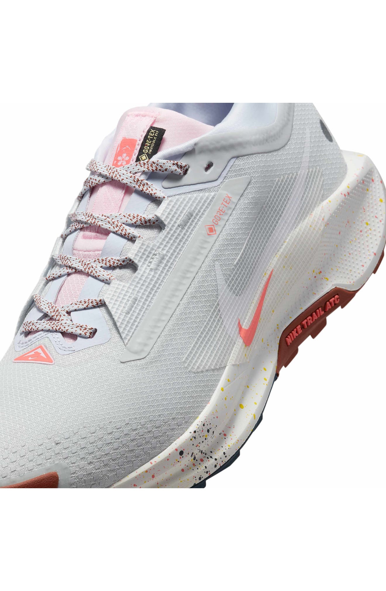 Nike Pegasus Trail 5 Gore-Tex® Waterproof Running Shoe in Pure Platinum/Football Grey at Nordstrom - 8