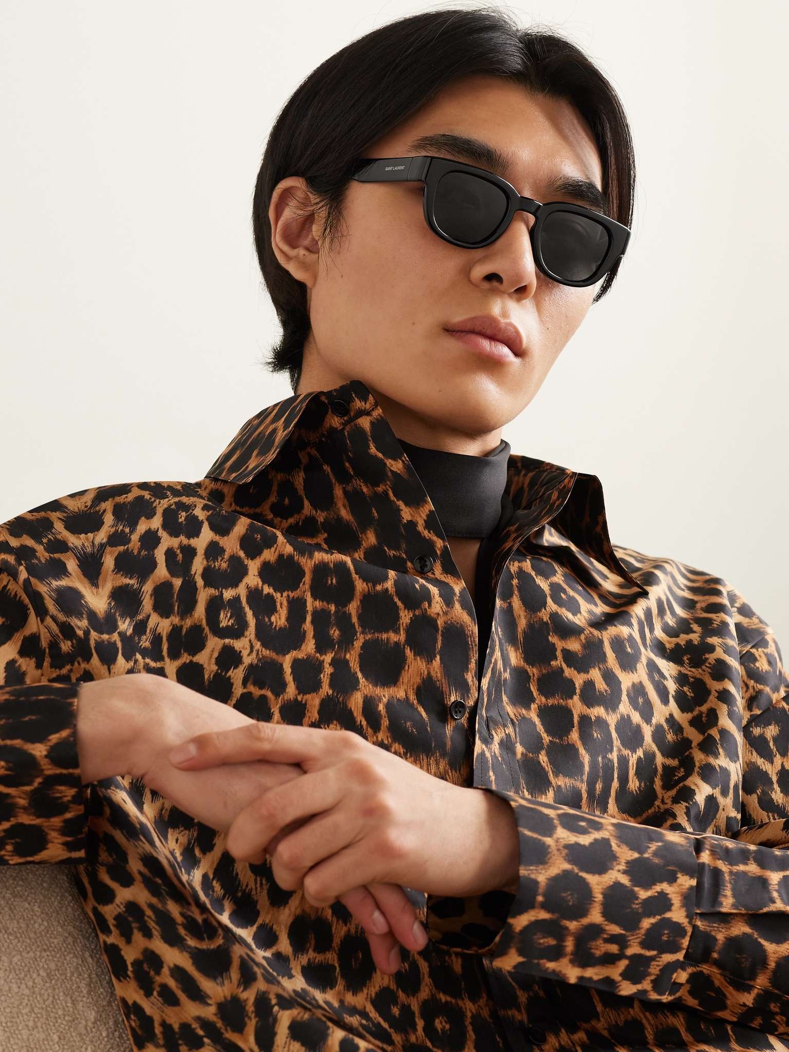 New Wave Round-Frame Acetate Sunglasses - 2
