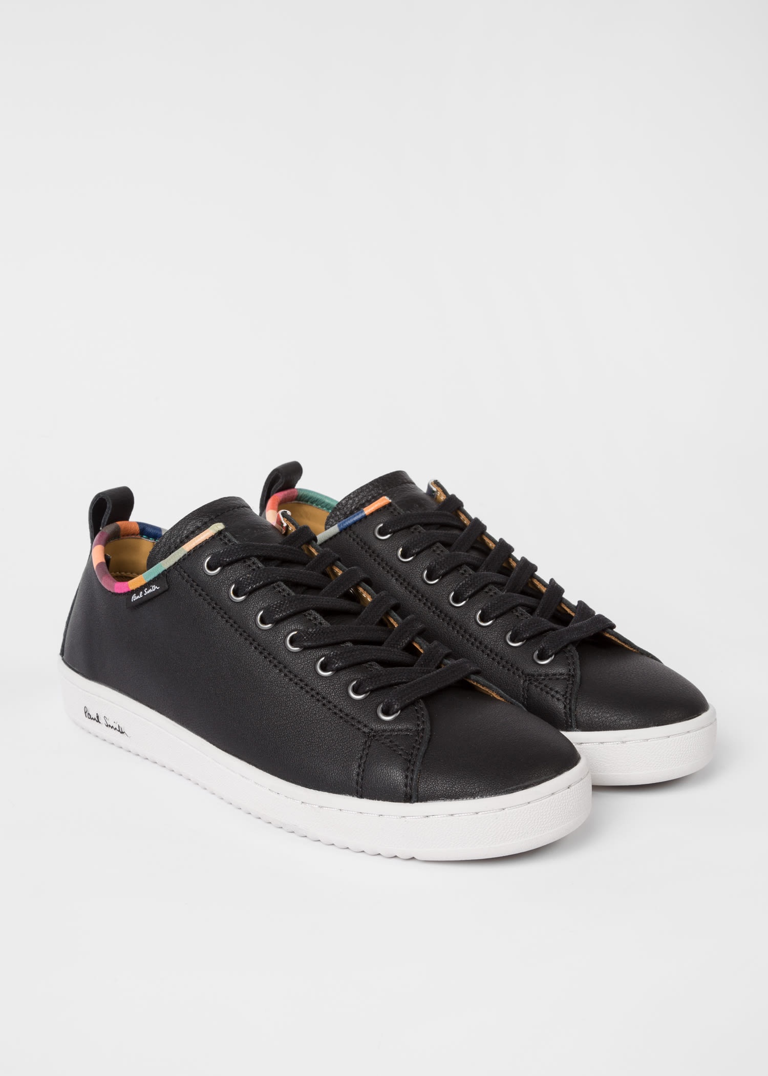 Leather 'Miyata' Sneakers with 'Swirl' Trim - 3