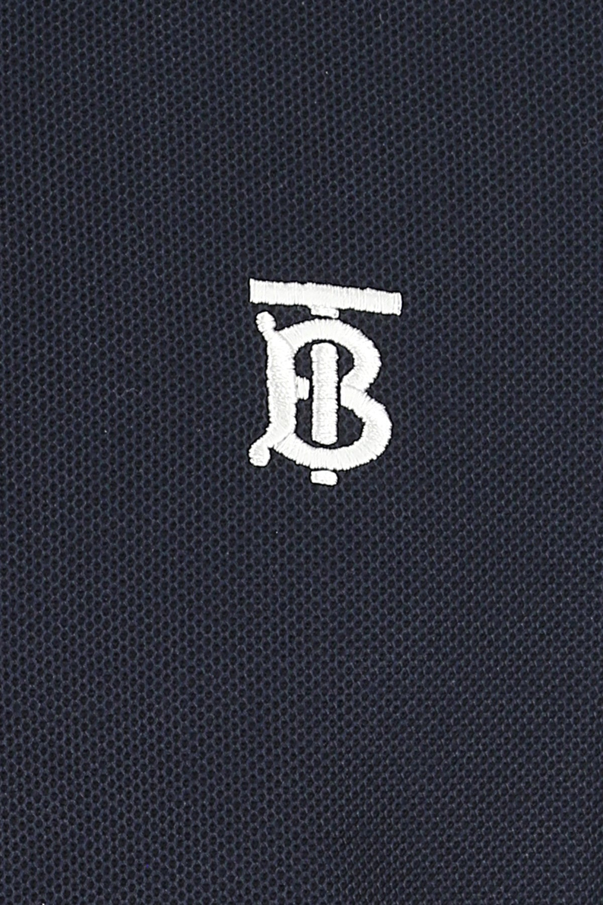Navy blue piquet polo shirt - 3