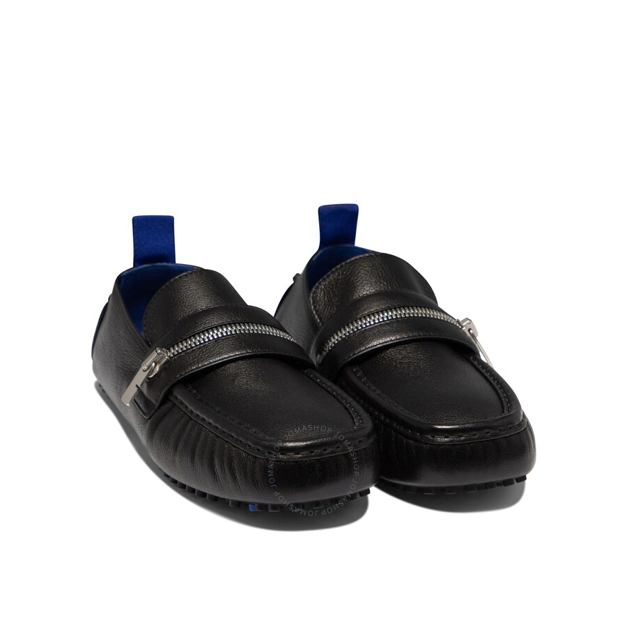 Burberry Motor Zip-Detail Leather Loafers - 2