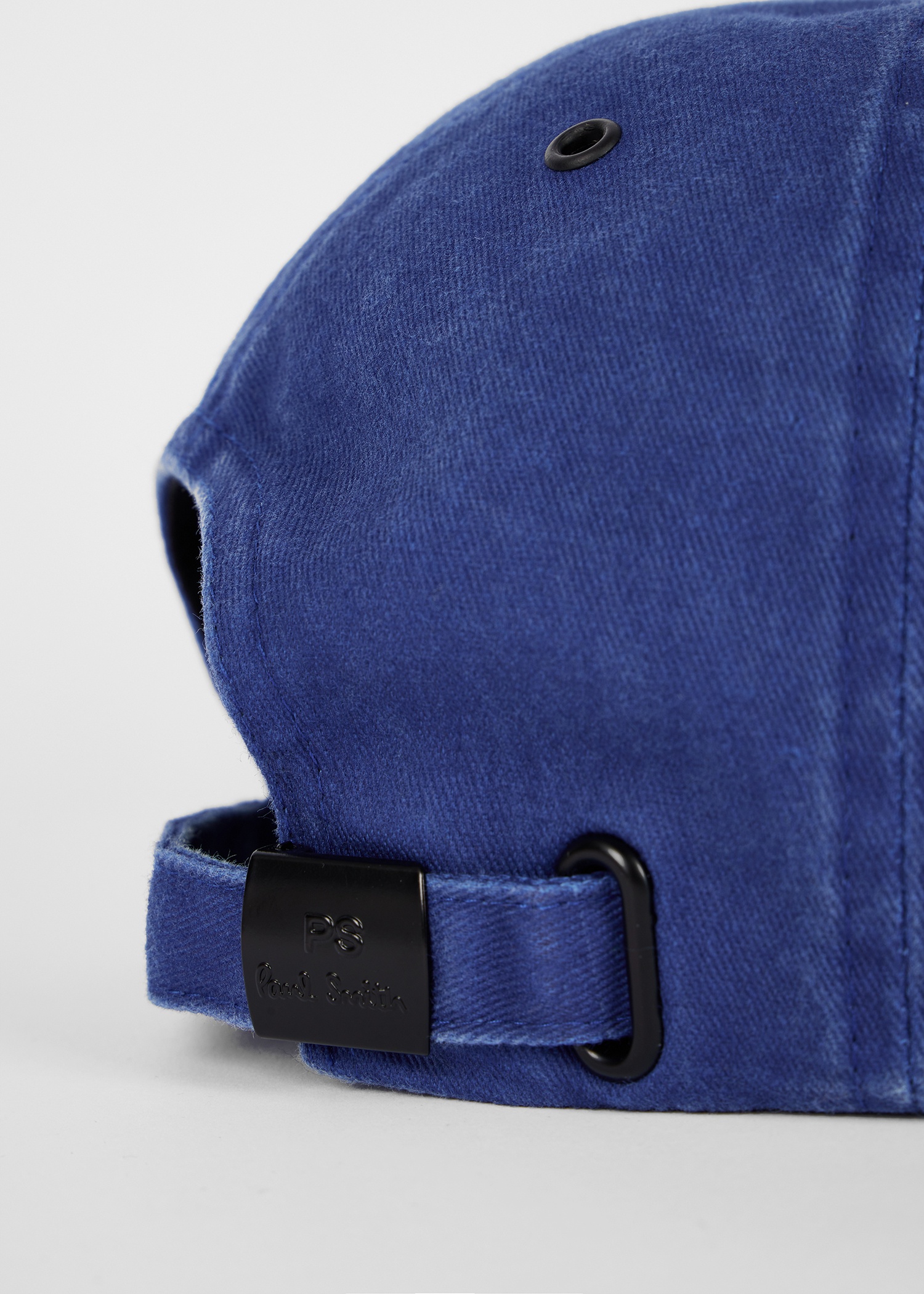 Washed Blue 'Happy' Cotton Cap - 3