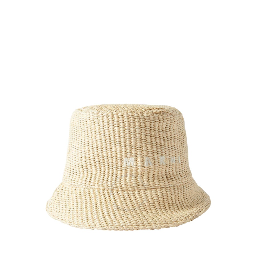 Marni Logo-Embroidered Cotton-Blend Bucket Hat - 1