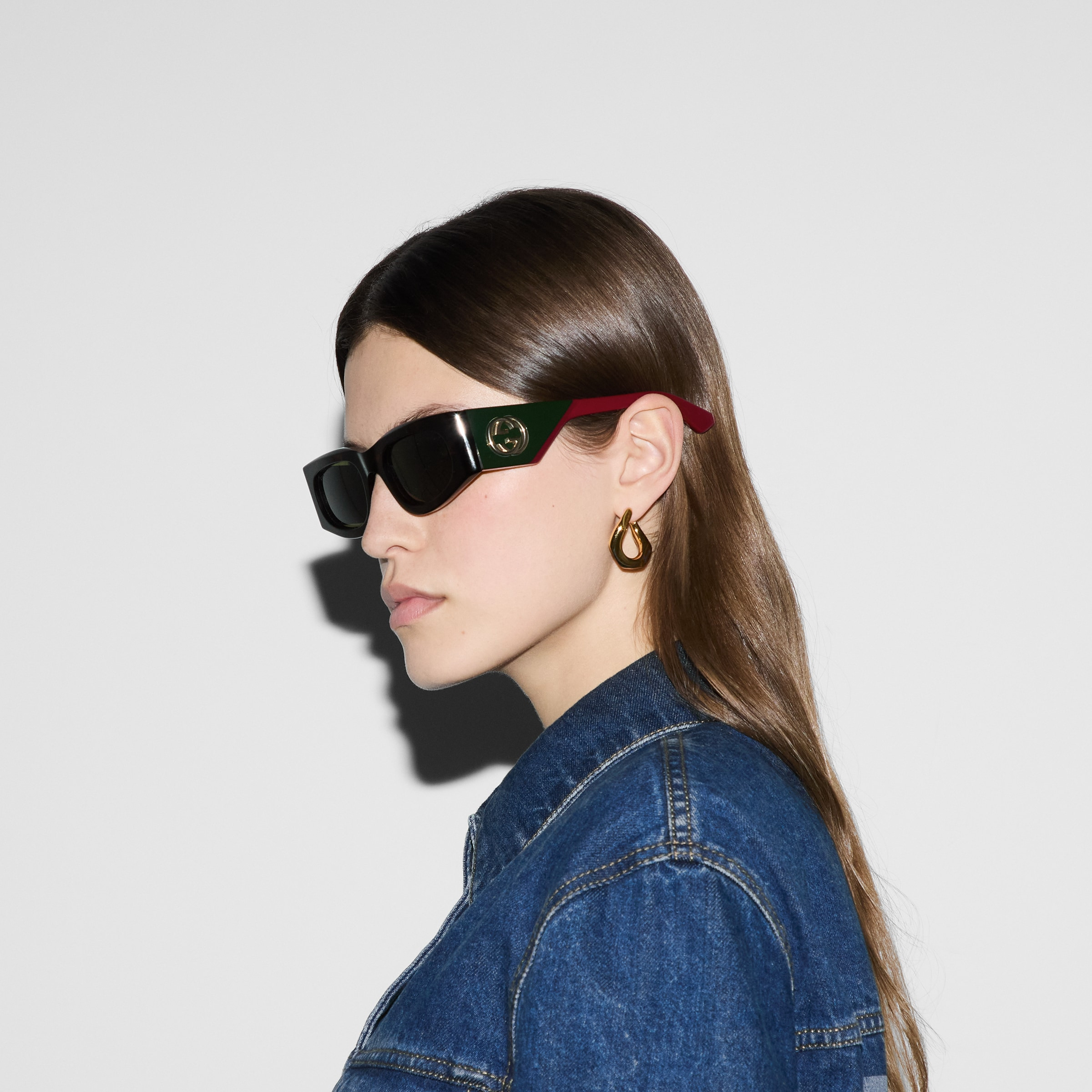 Rectangular frame sunglasses - 3