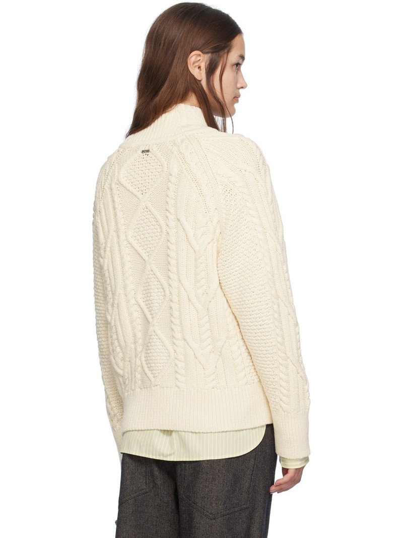 Off-White Mock Neck Sweater 3
