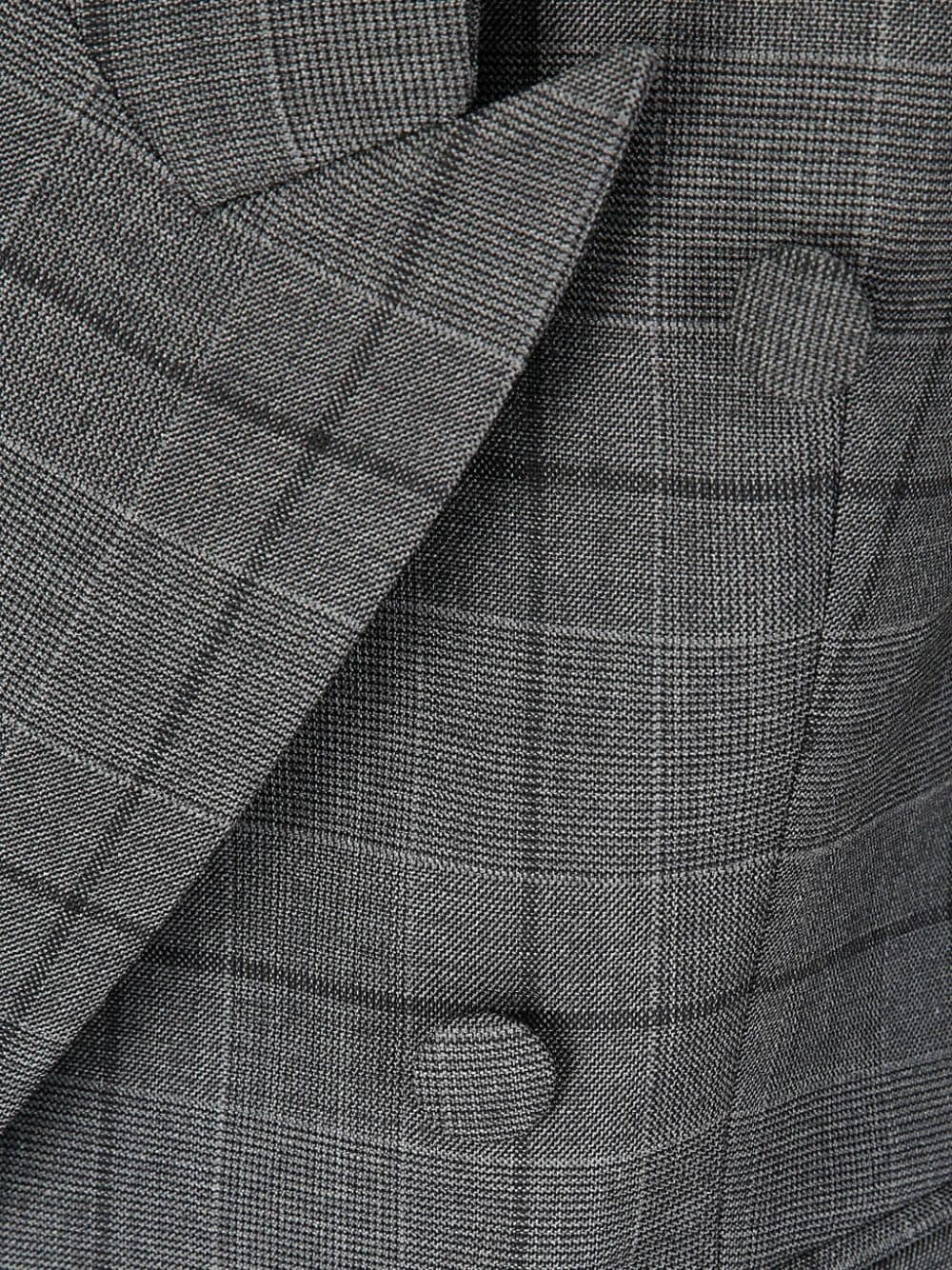 plaid-check pattern blazer - 3