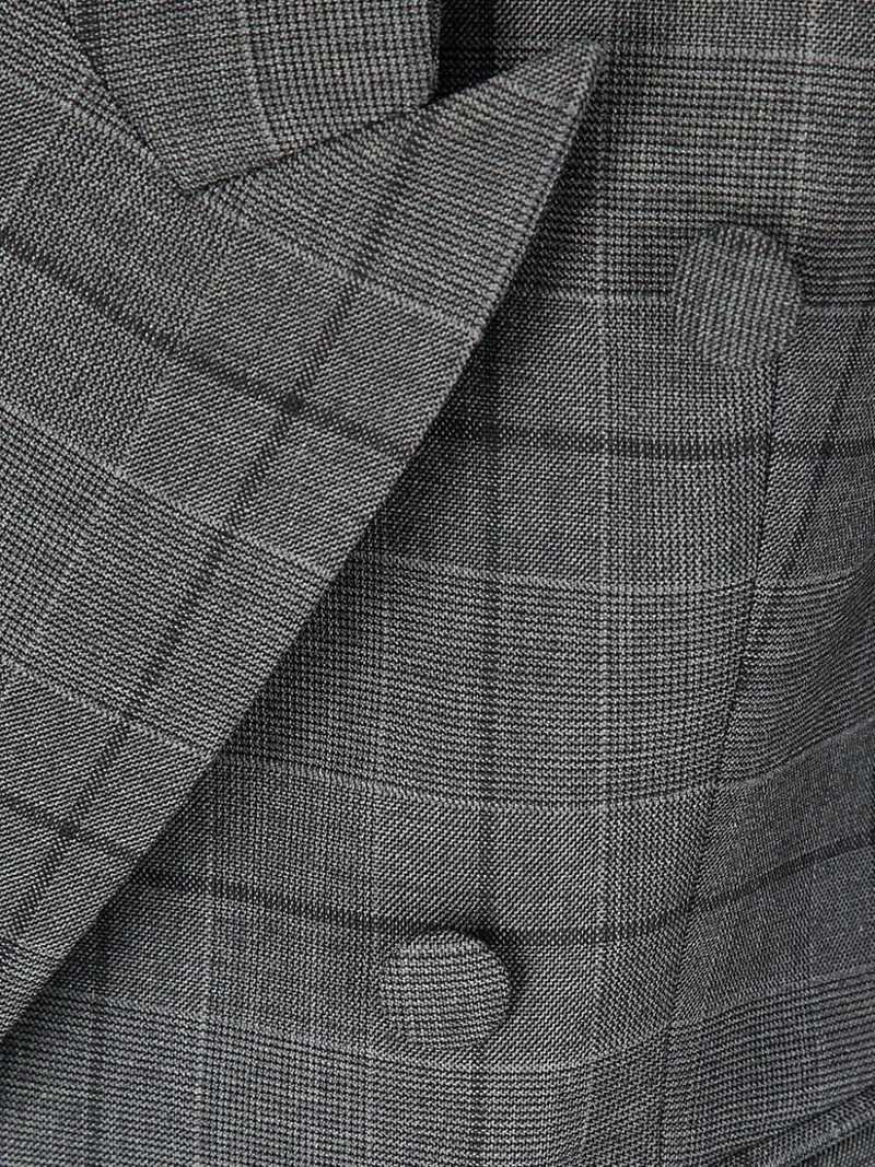 plaid-check pattern blazer 3