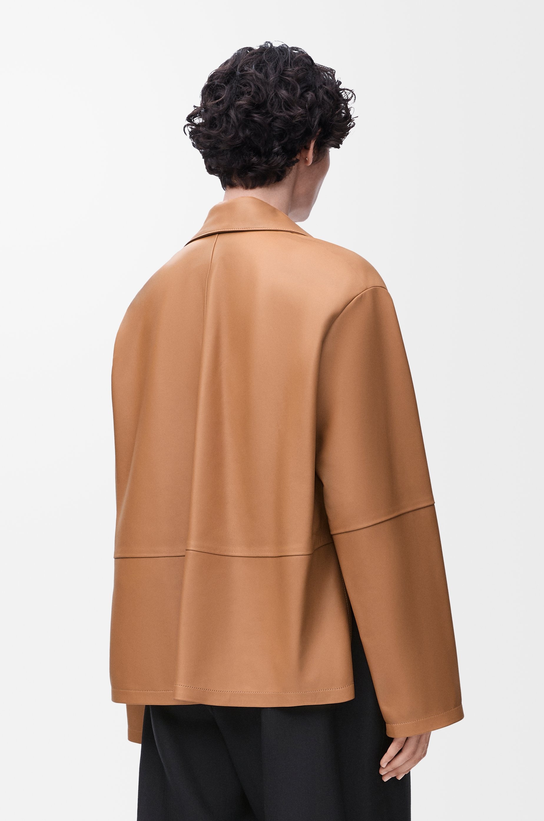 Pyjama blouse in nappa lambskin - 4