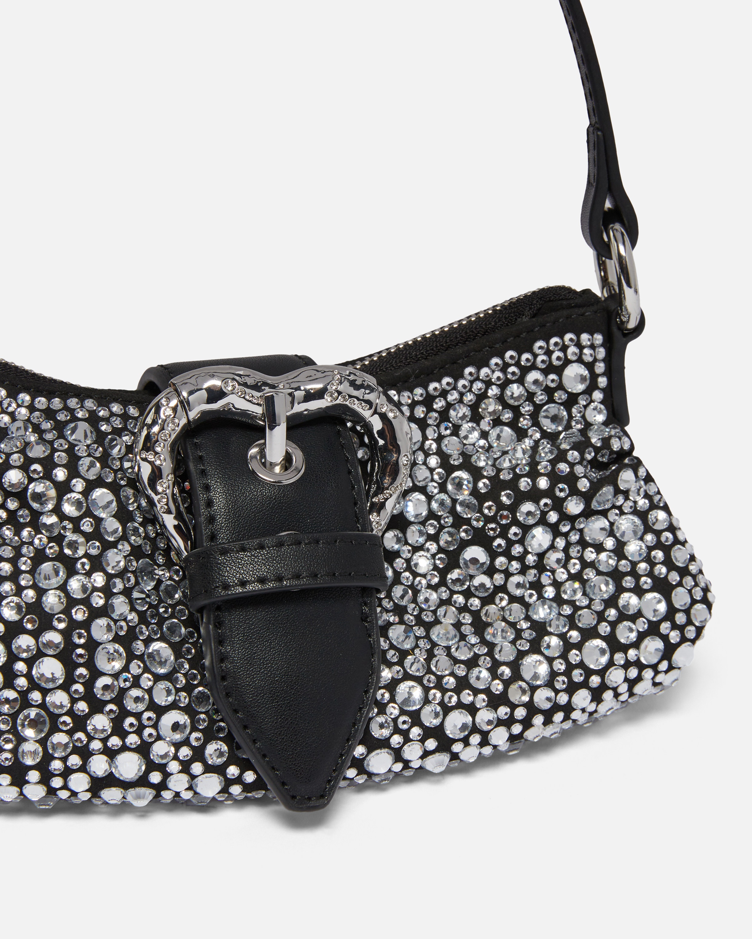 SOFT JOLENE HANDBAG IN LEATHER WITH RHINESTONES - 3