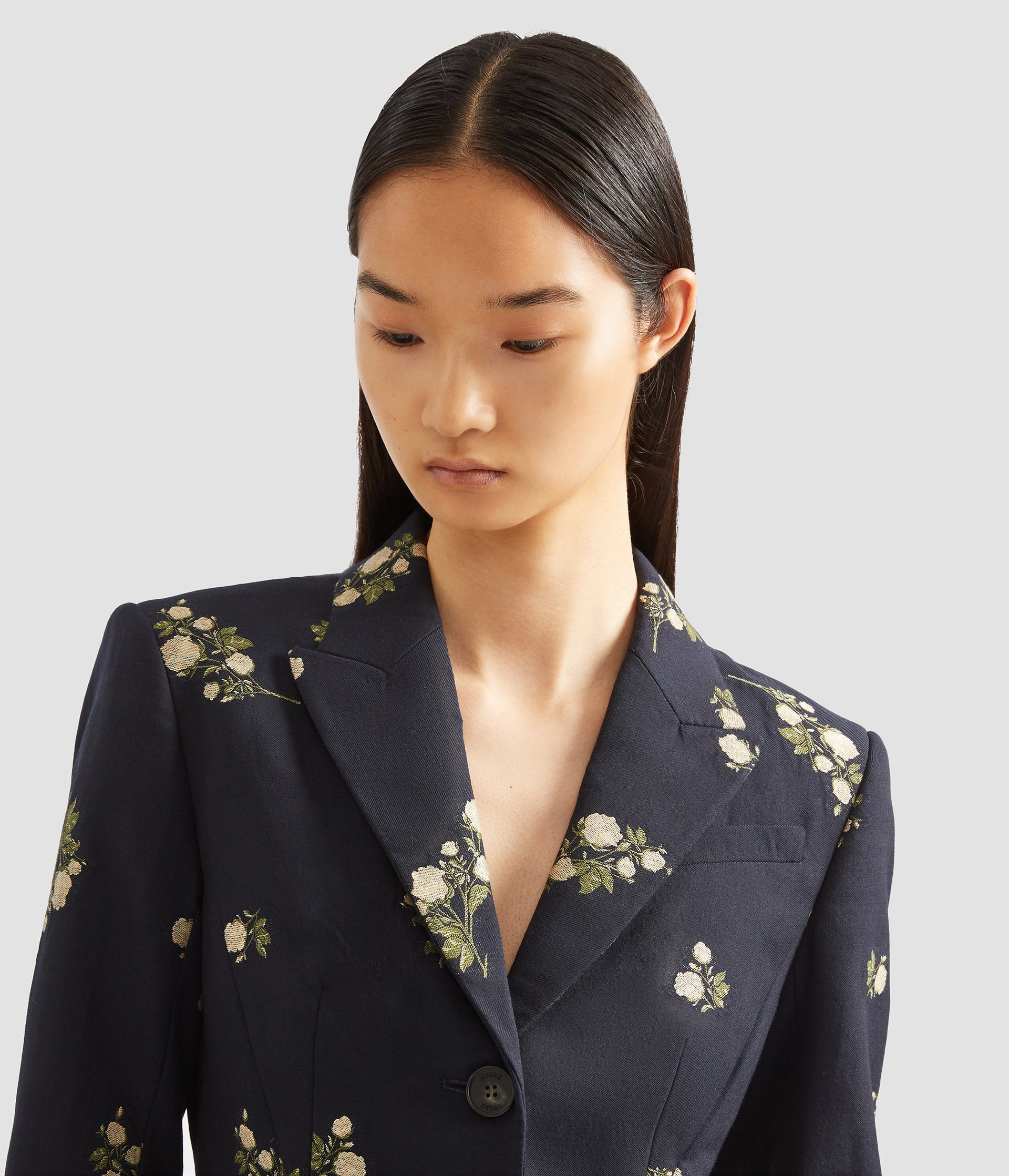 FITTED SINGLE BREASTED BLAZER - 4