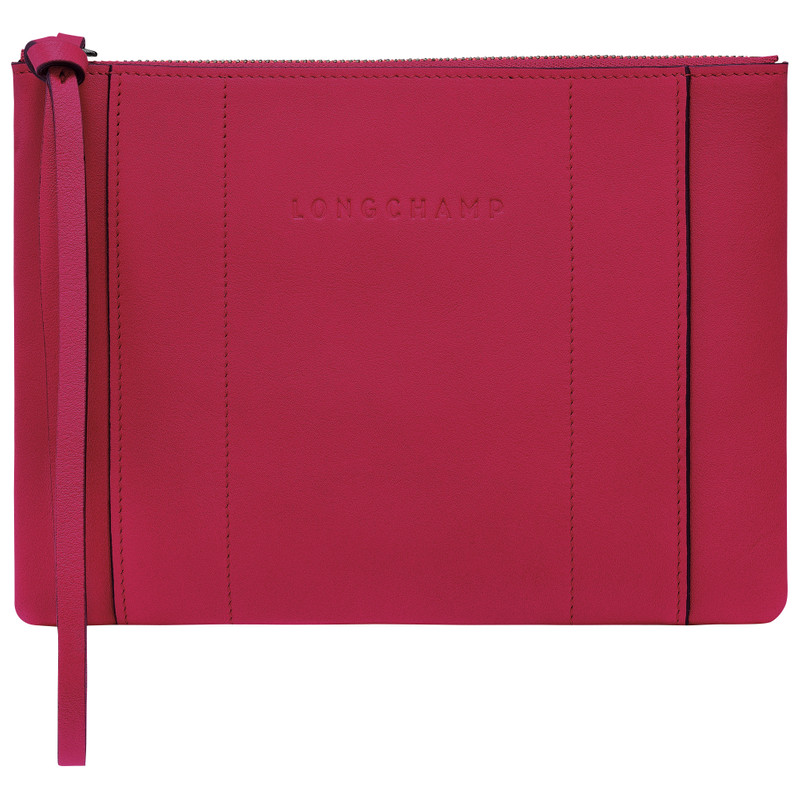 Longchamp 3D Pouch Magenta - Leather 1
